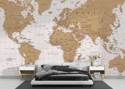 Cream White Map mockup 3