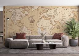 Cream Map Compass mockup 4