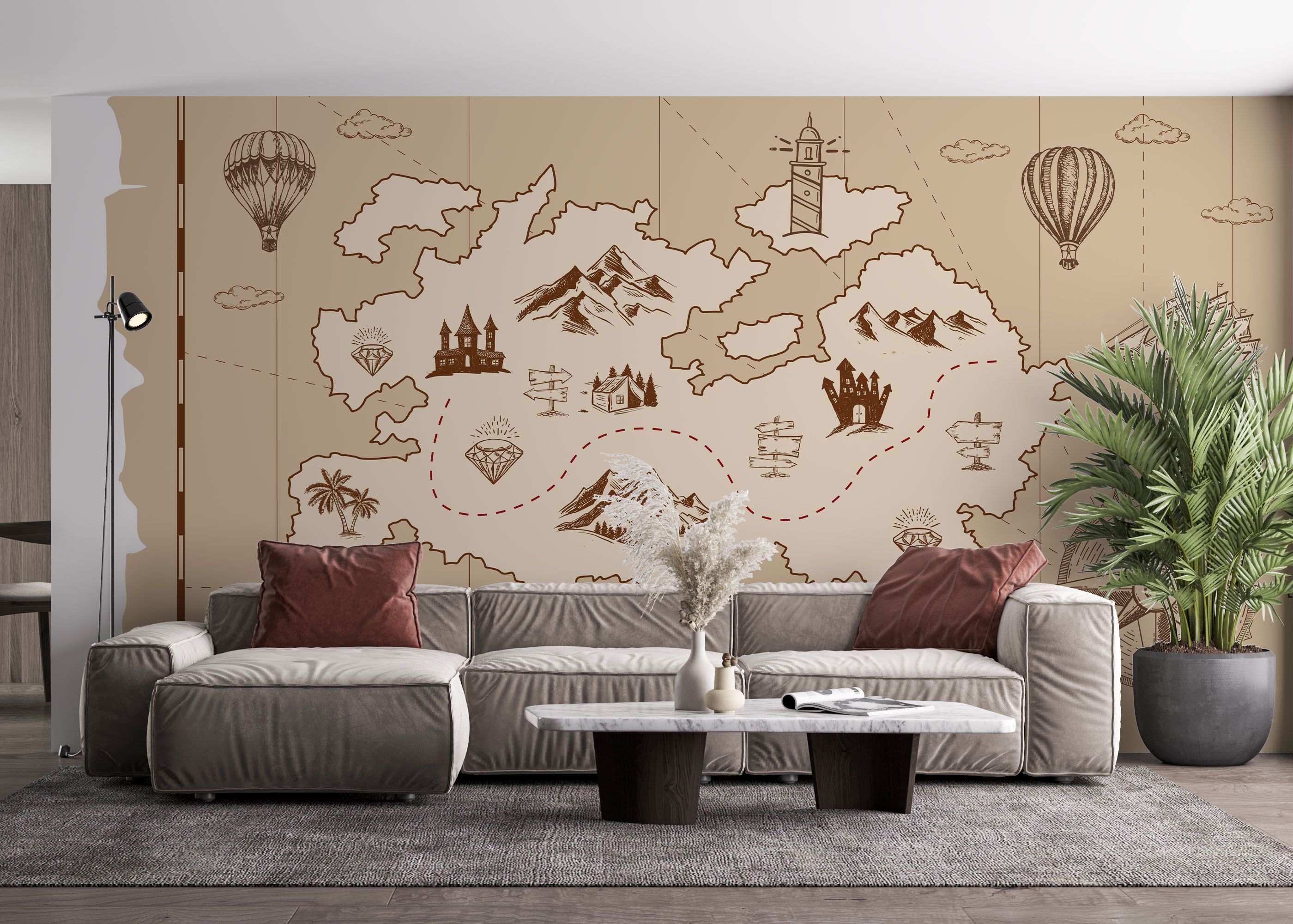 Cute Little Map mockup 4