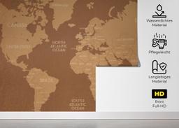 Brown World Map mockup 5