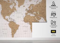 Cream Line Old Map mockup 5