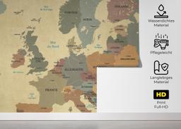 Europe Vintage Map mockup 5