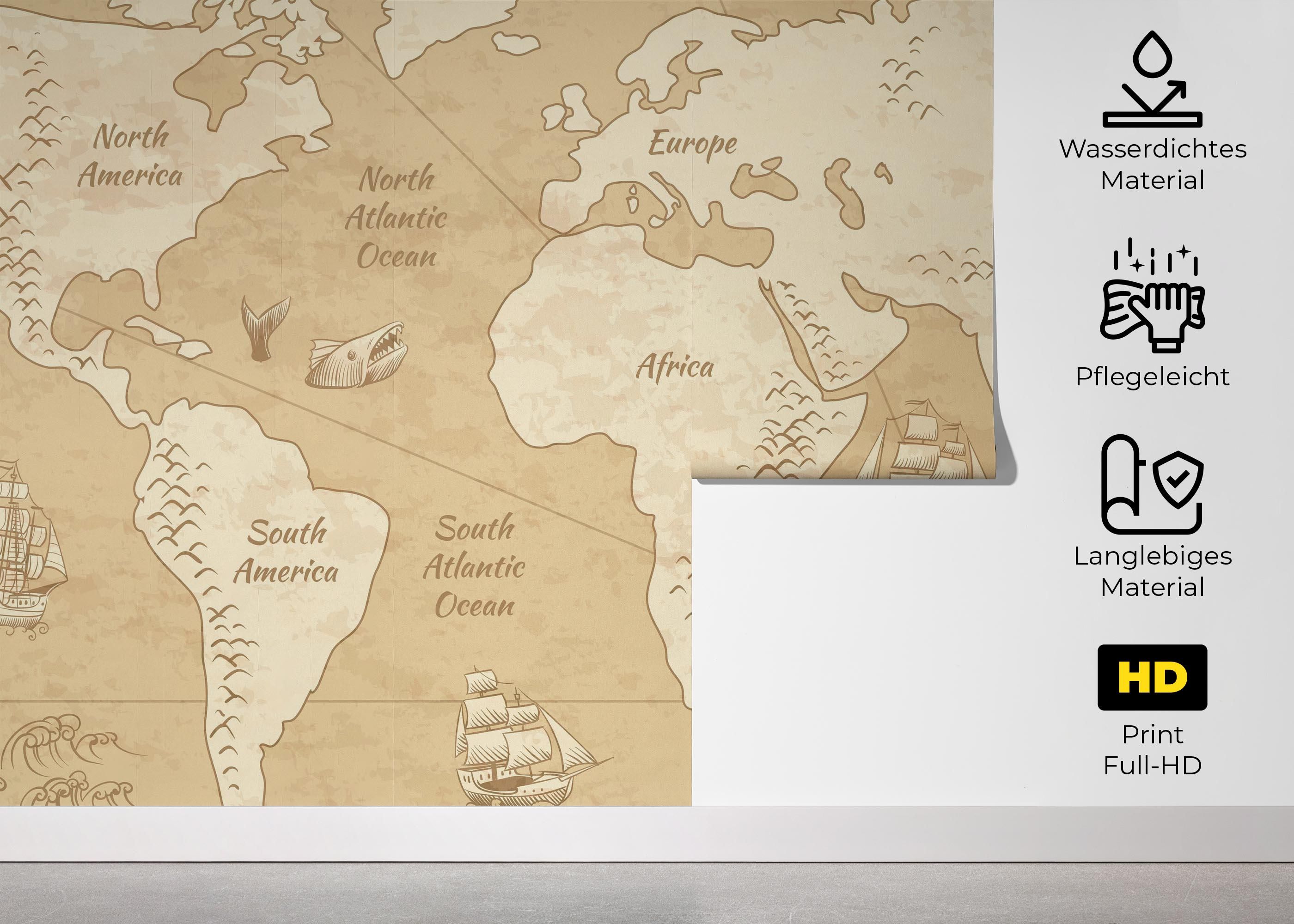 Map Old Cream mockup 5