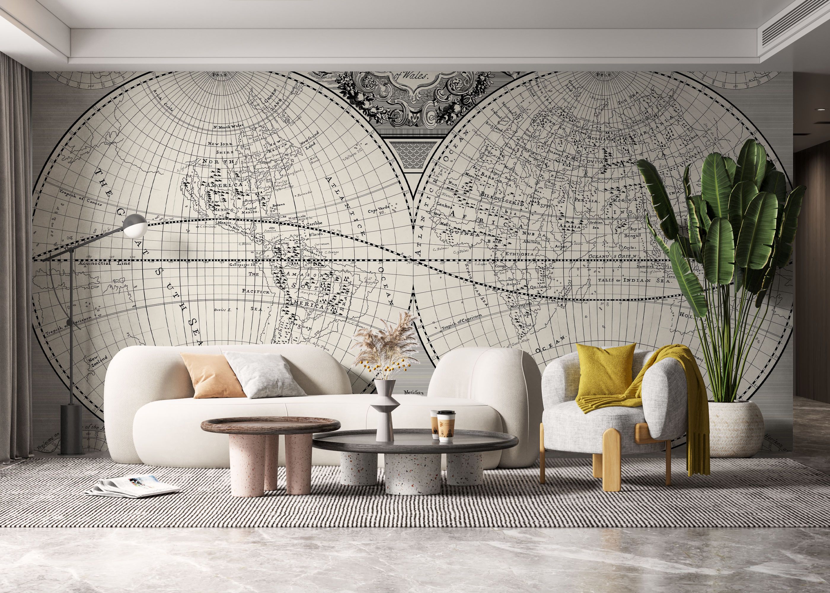 Black Old Map mockup 6