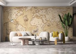 Cream Map Compass mockup 6