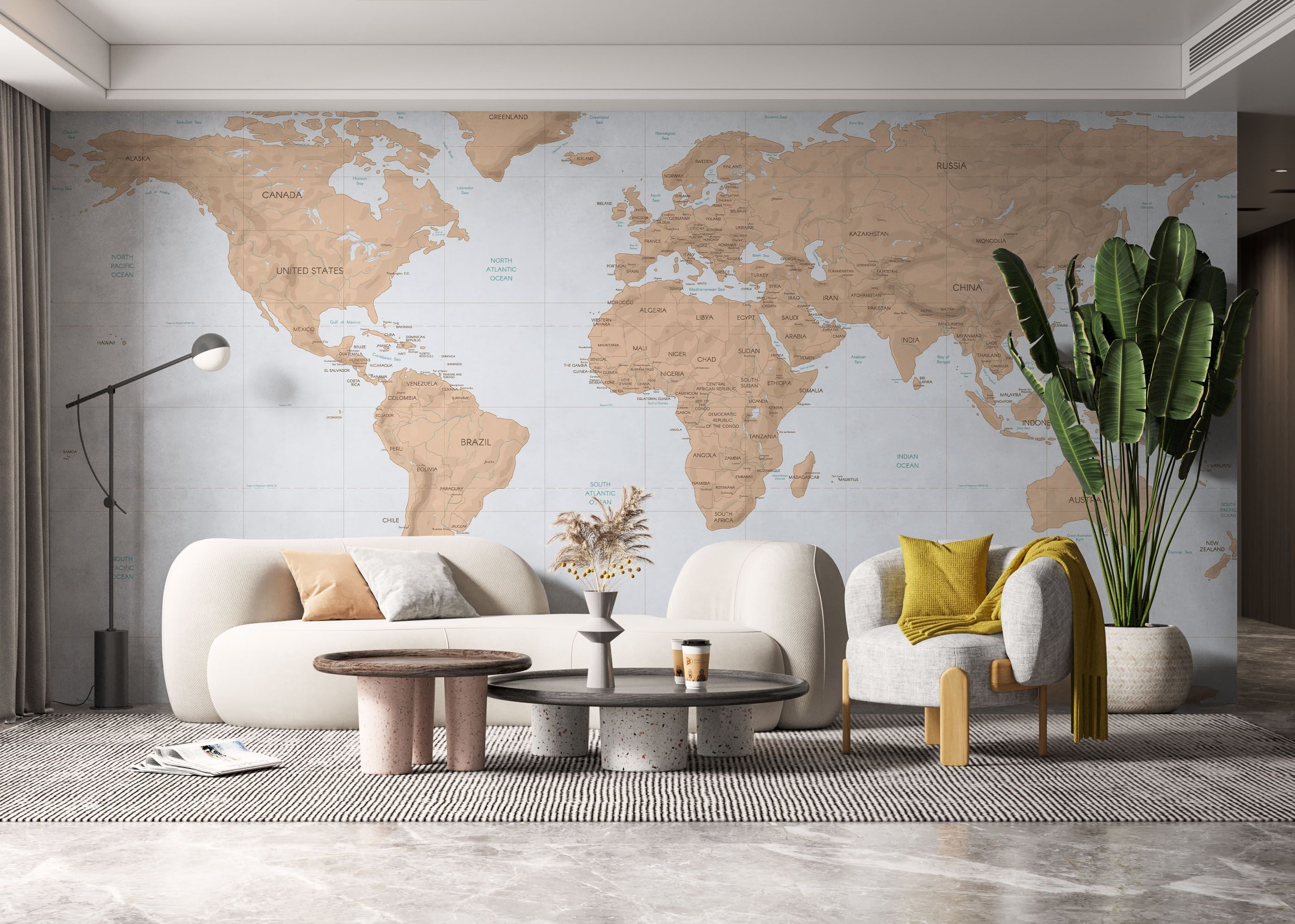 Dark Cream Map mockup 6