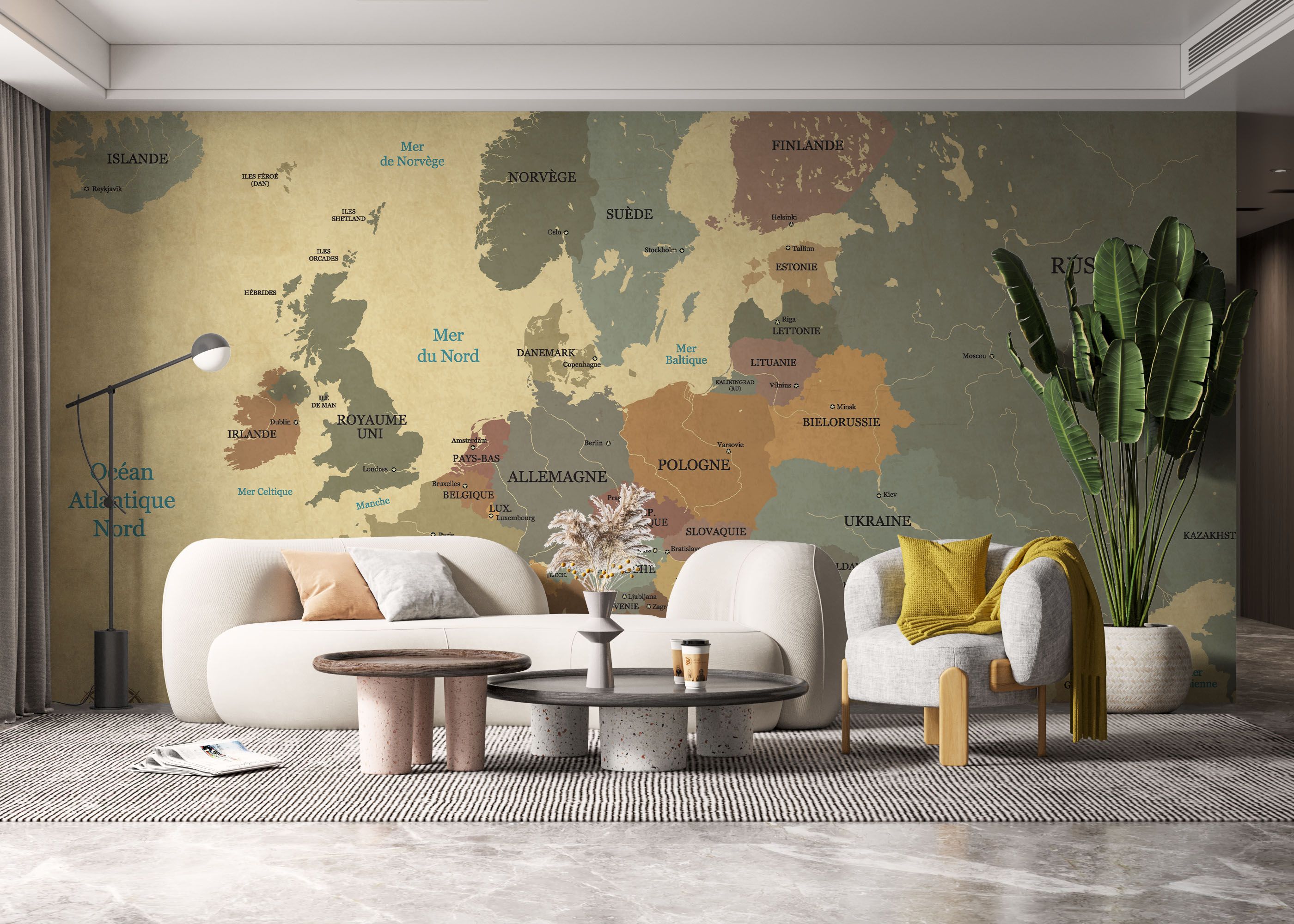 Europe Vintage Map mockup 6