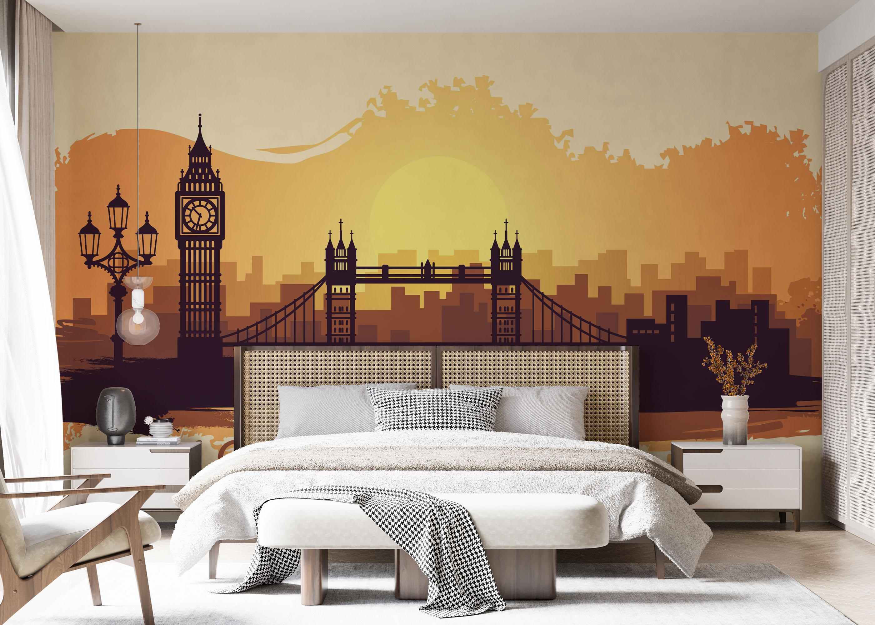Fototapete Big Sun London mockup 7