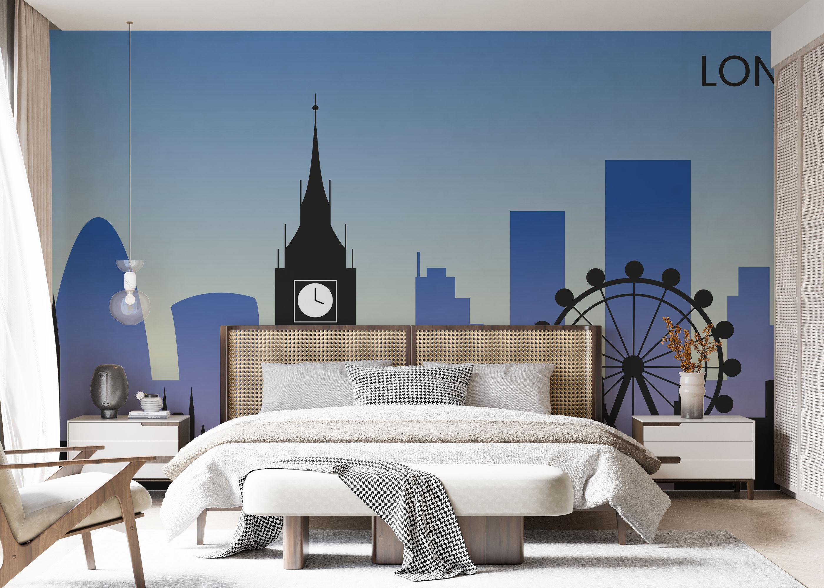 Fototapete Blue Sky London mockup 7