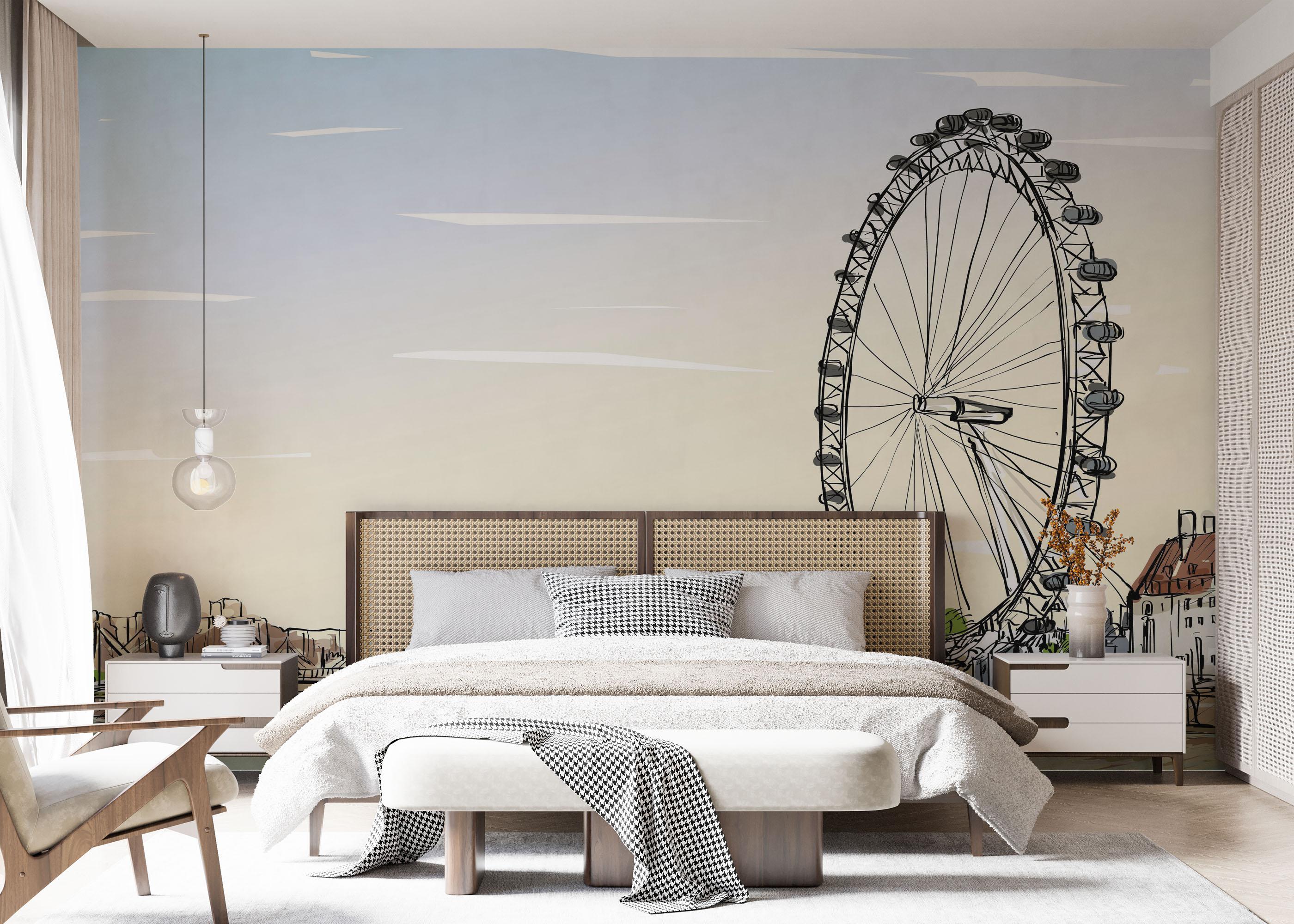 Fototapete Fun View Sketch mockup 7