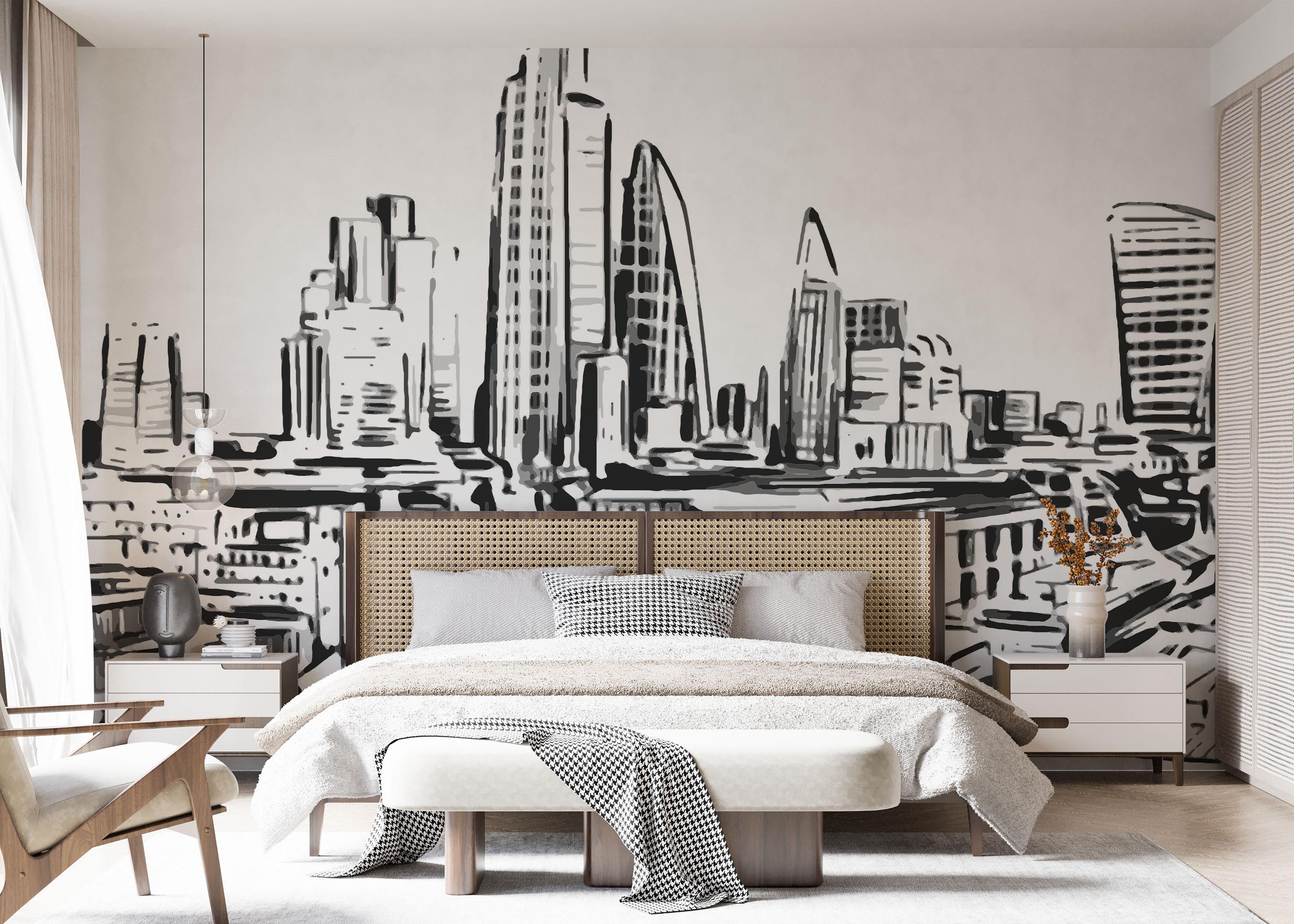 Fototapete London Sketch Art mockup 7