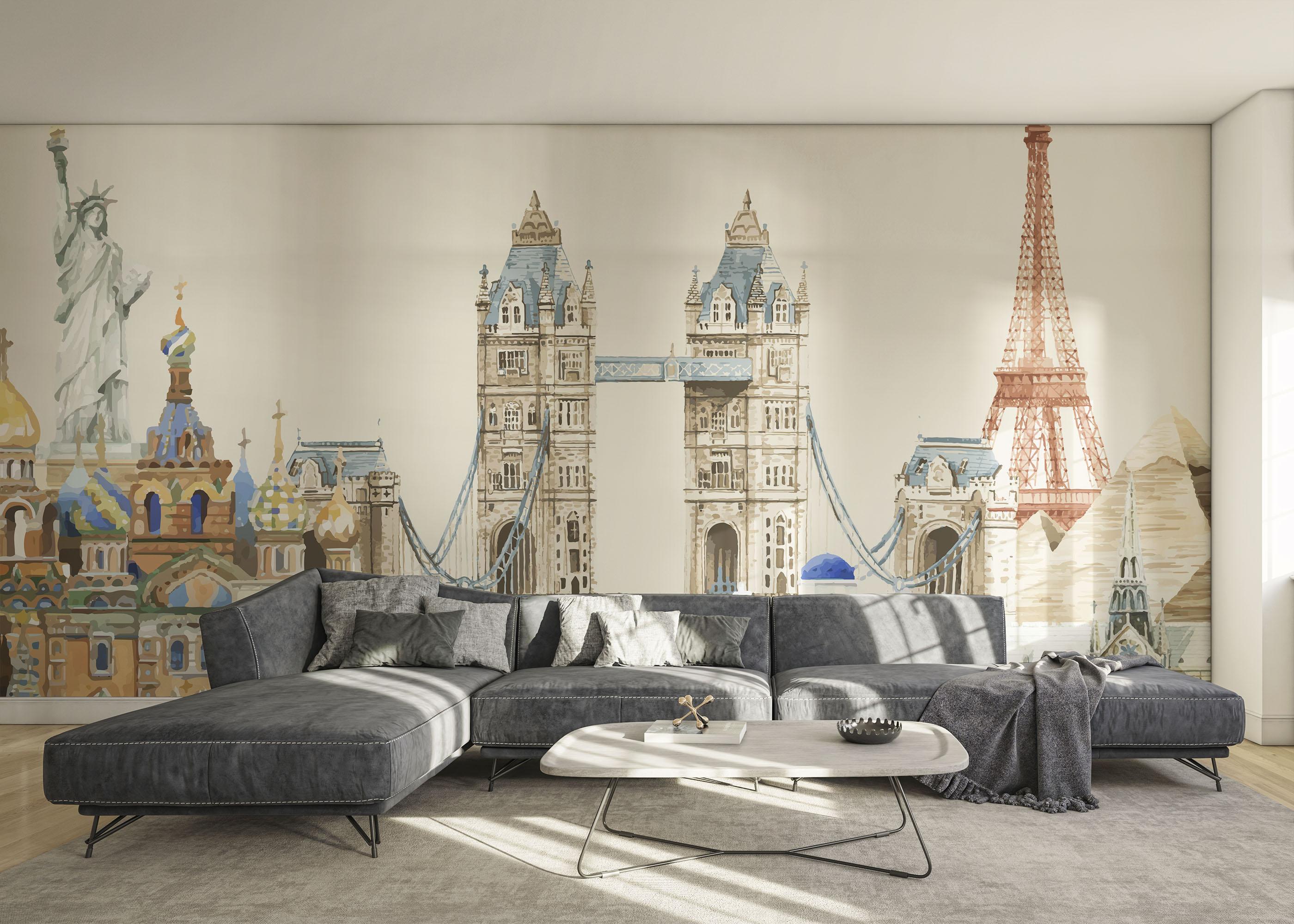 Fototapete Art Travel mockup 0