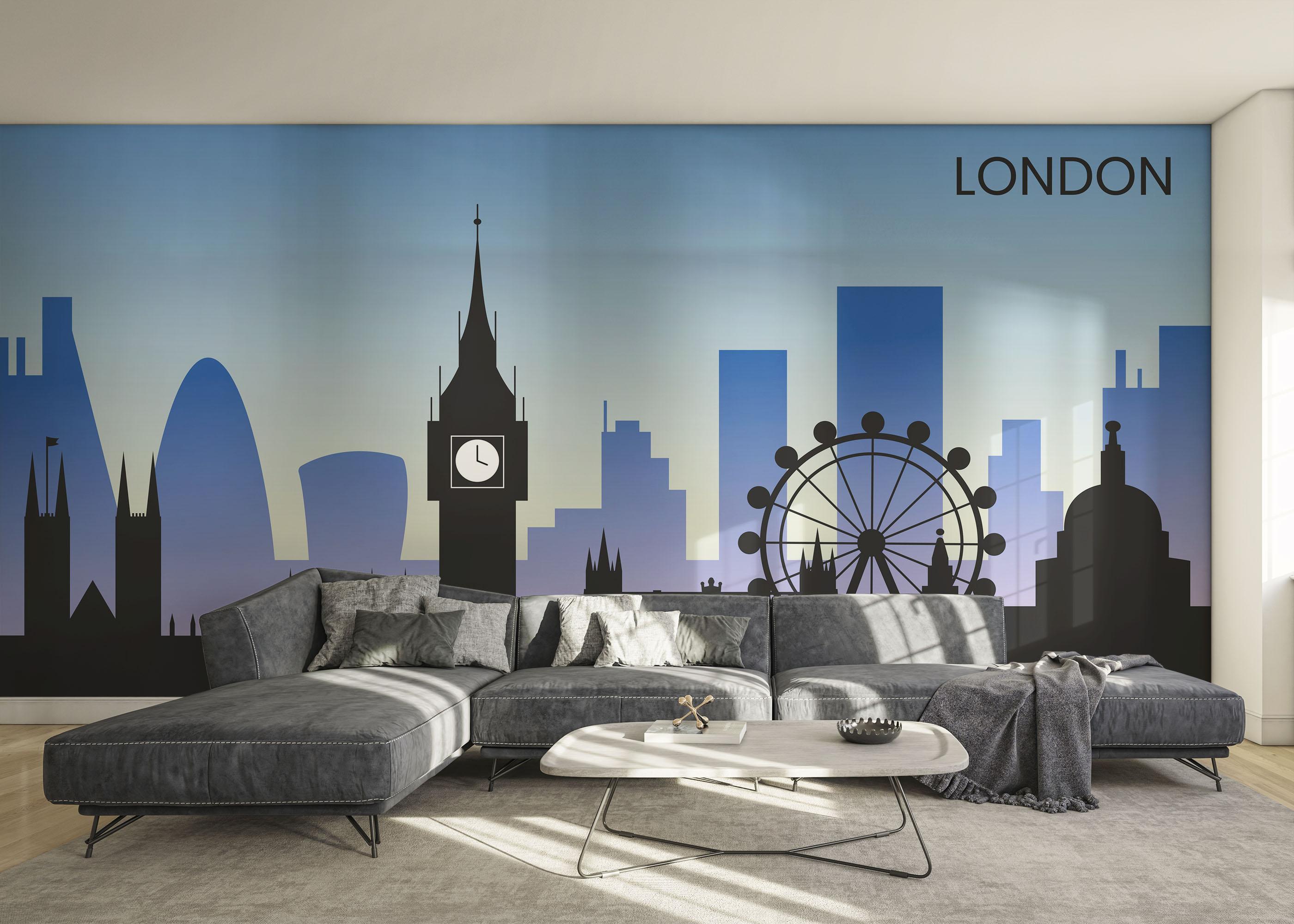Fototapete Blue Sky London mockup 0