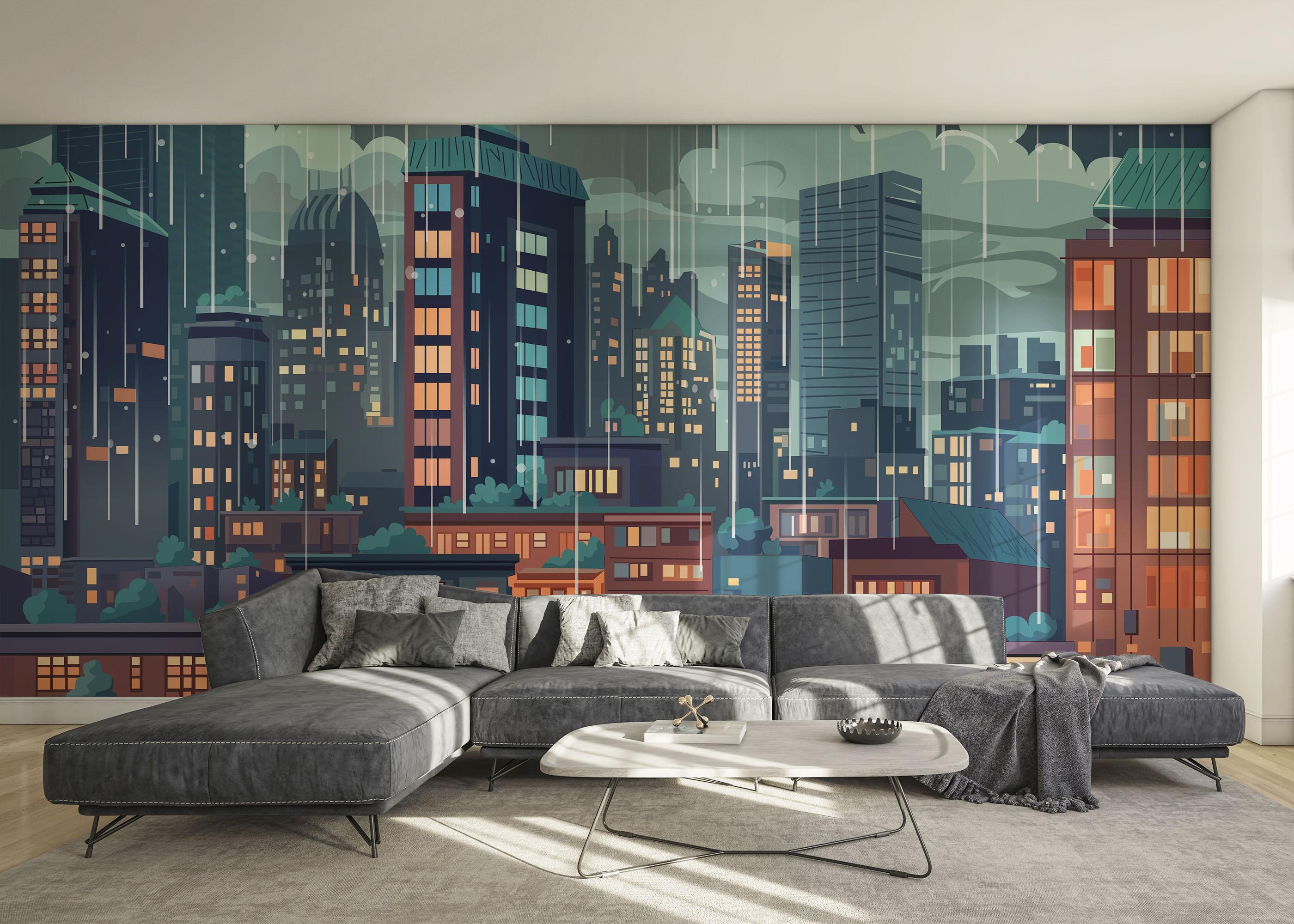 Fototapete England City Art mockup 0