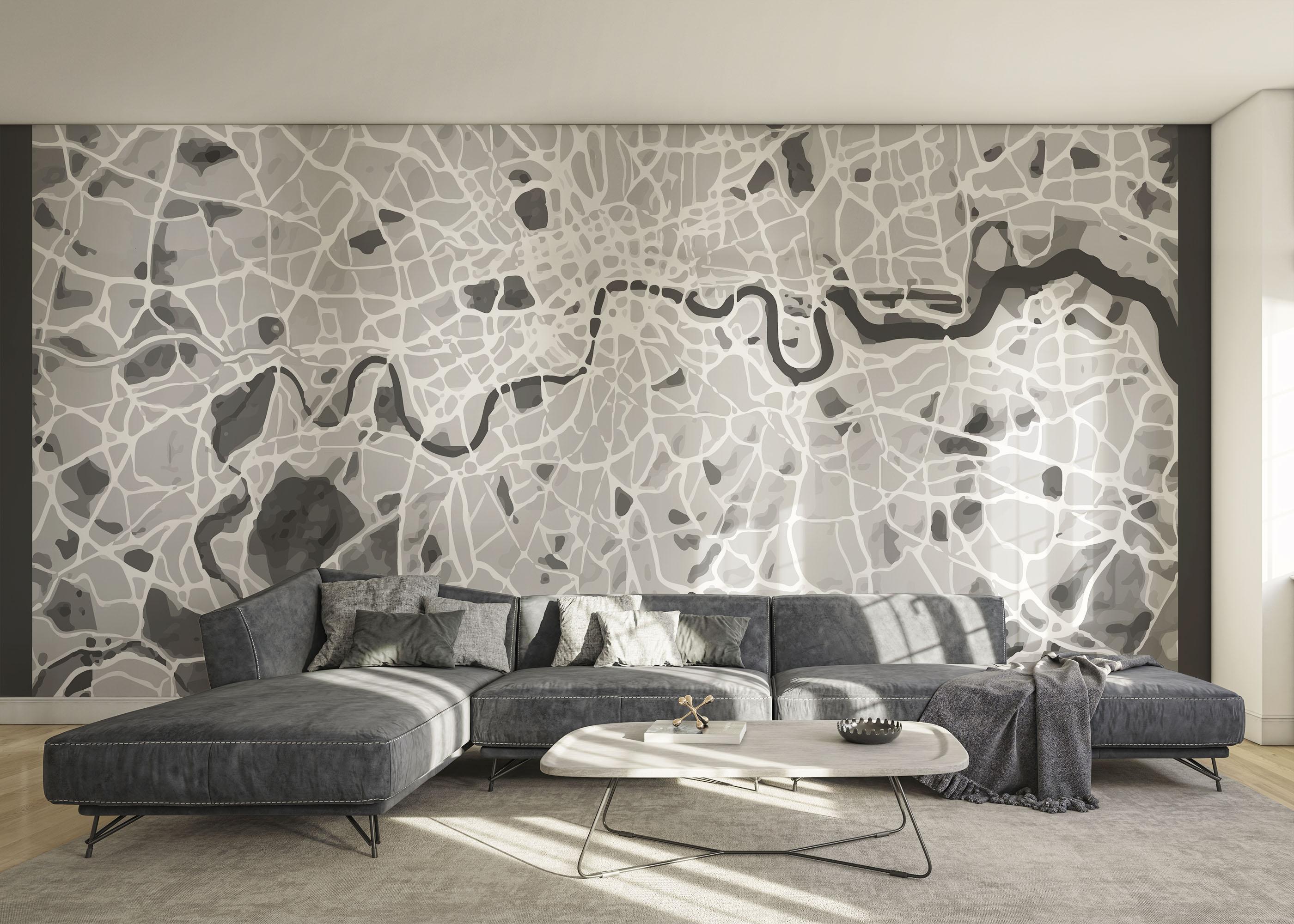 Fototapete Light Grey London mockup 0