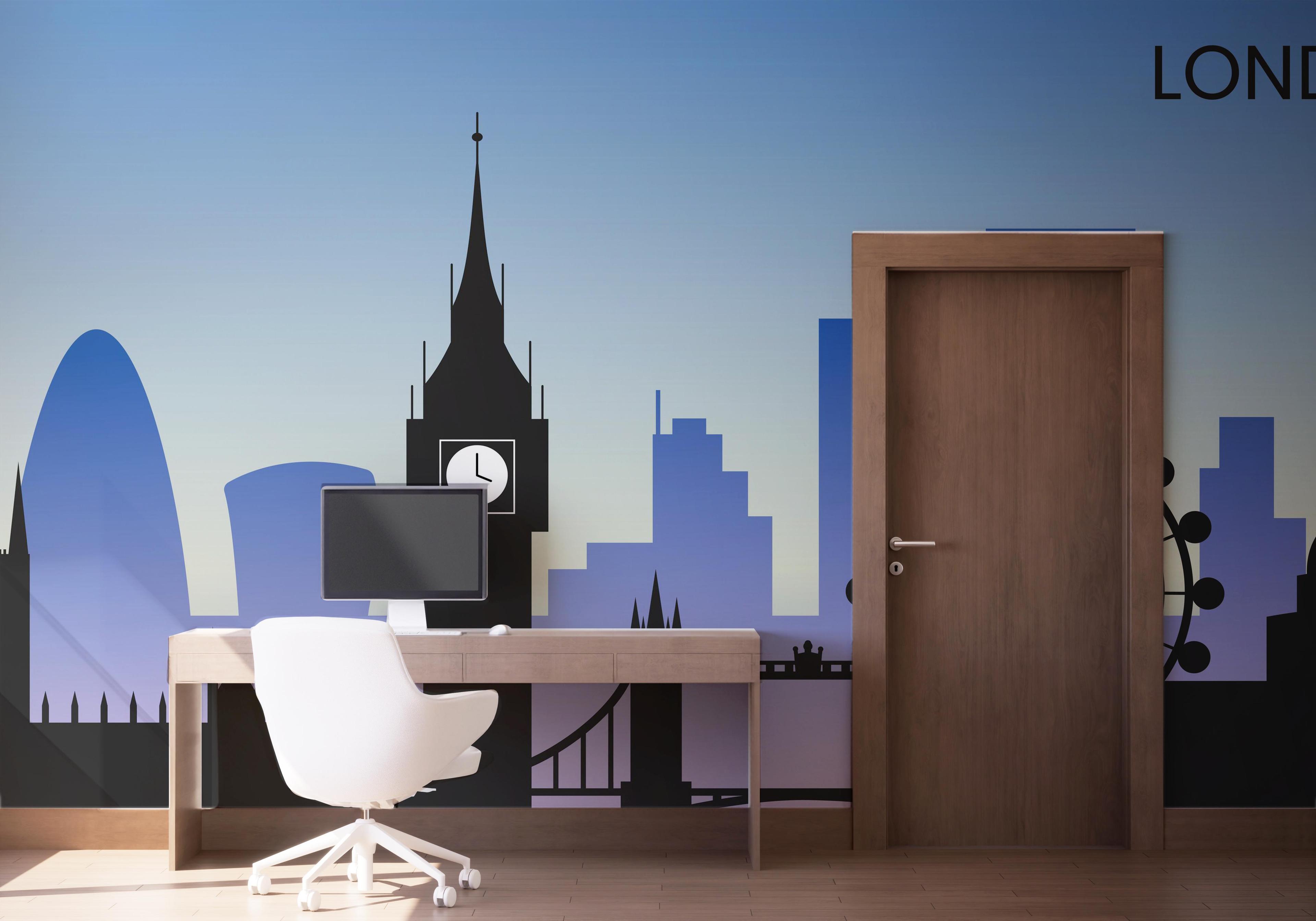 Fototapete Blue Sky London mockup 1