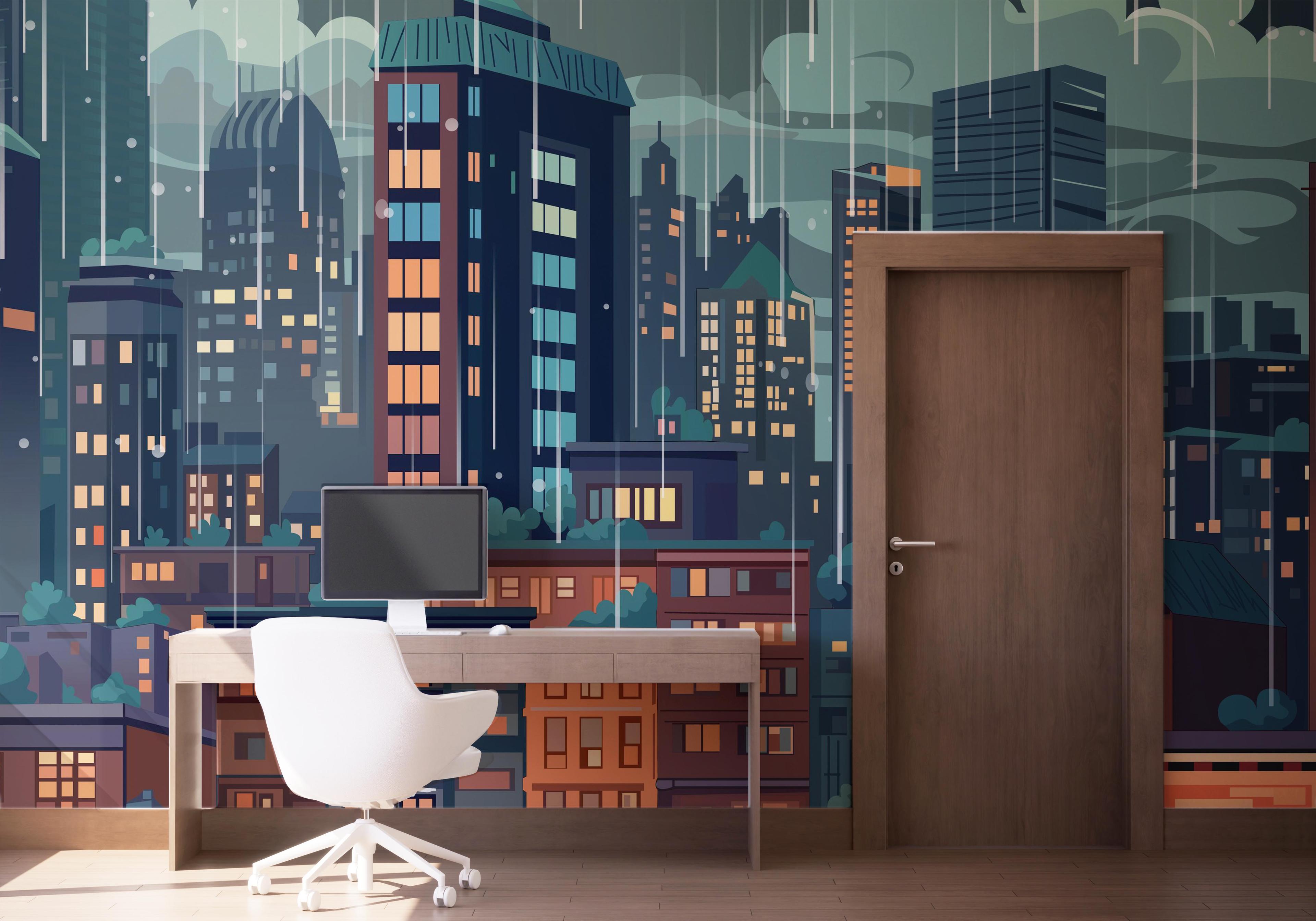 Fototapete England City Art mockup 1