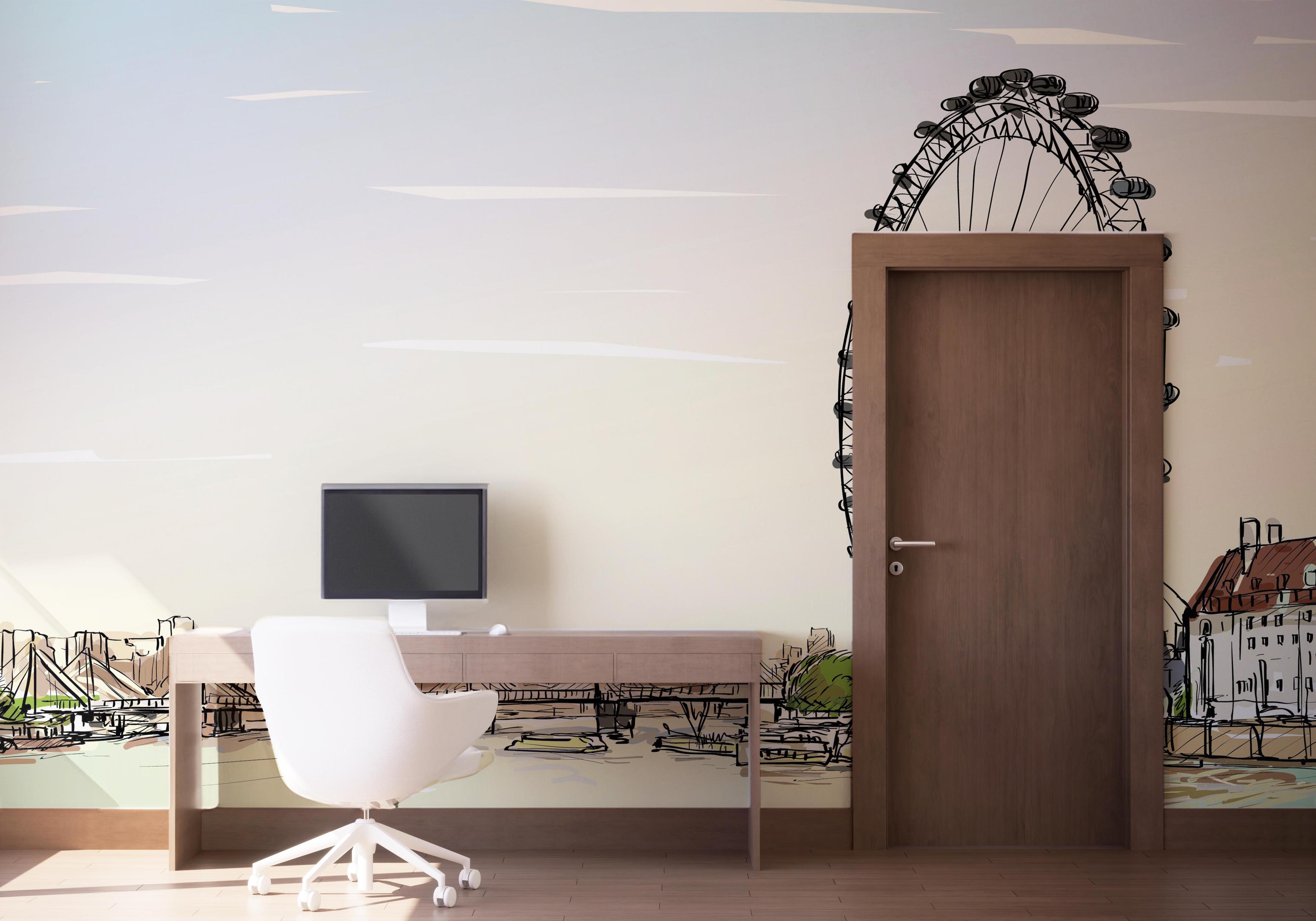 Fototapete Fun View Sketch mockup 1