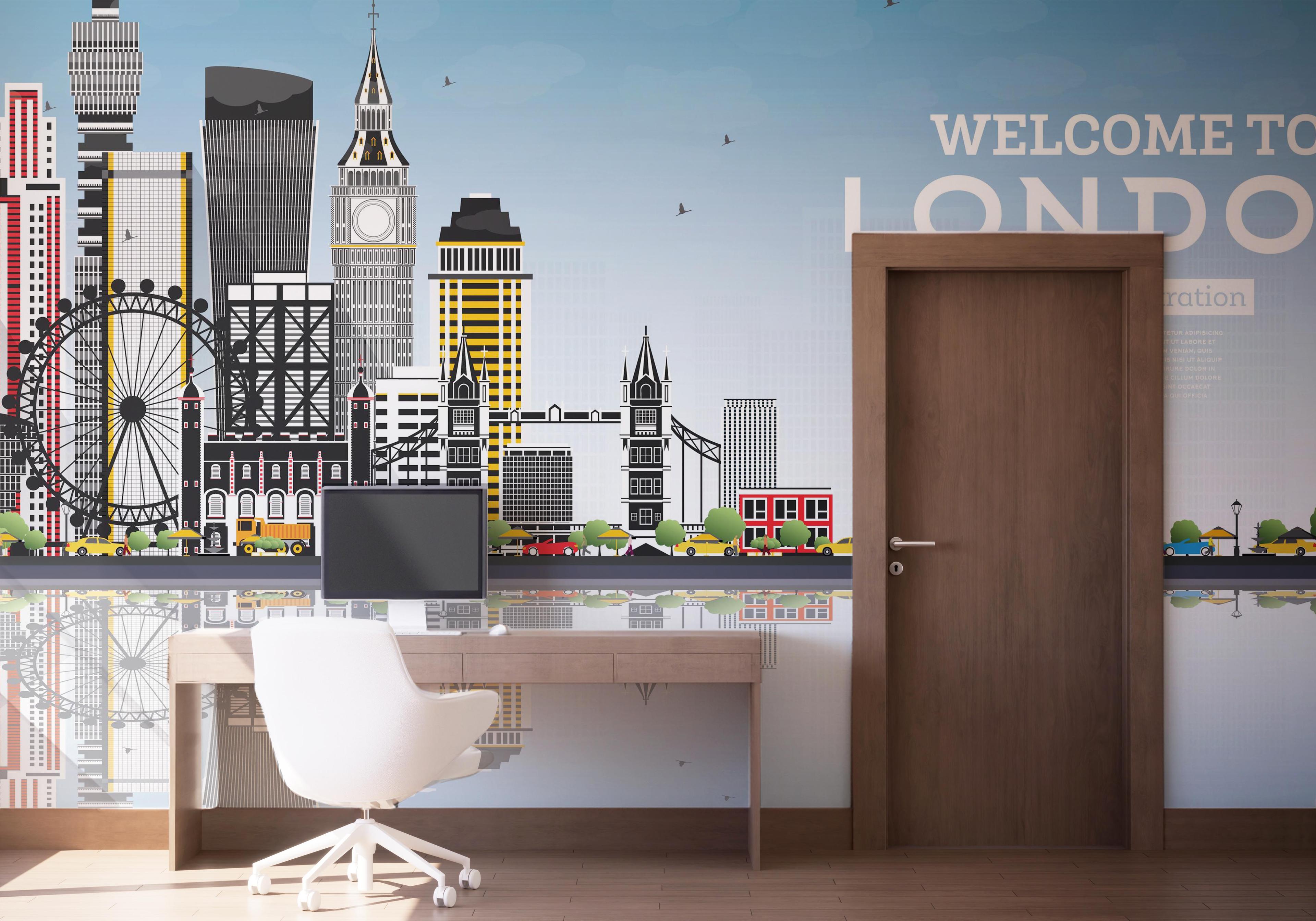 Fototapete Welcome To London mockup 1