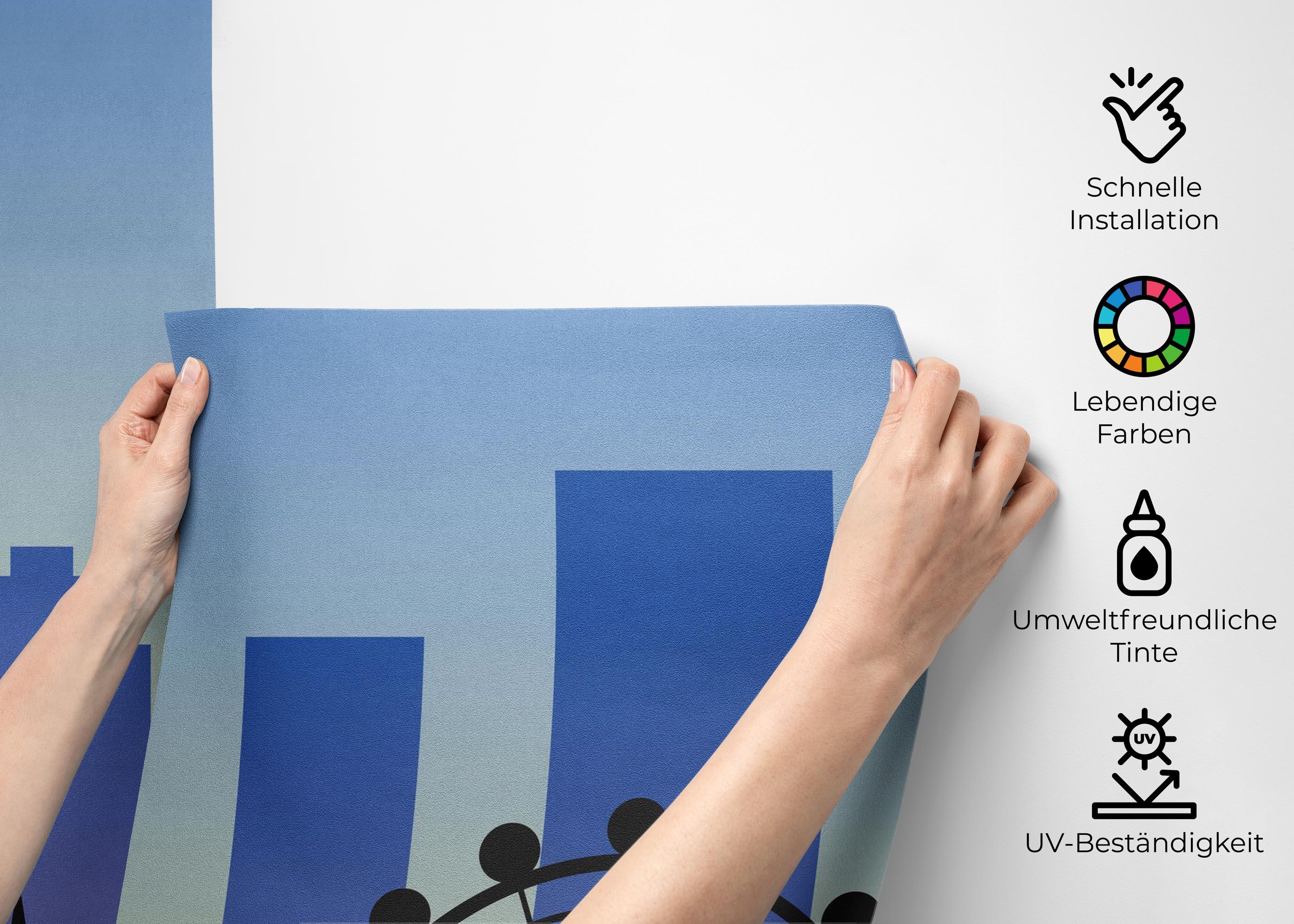 Fototapete Blue Sky London mockup 2