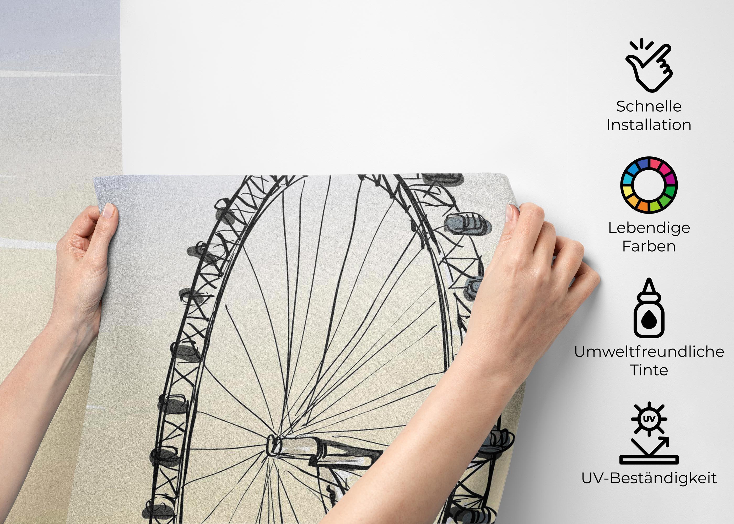 Fototapete Fun View Sketch mockup 2