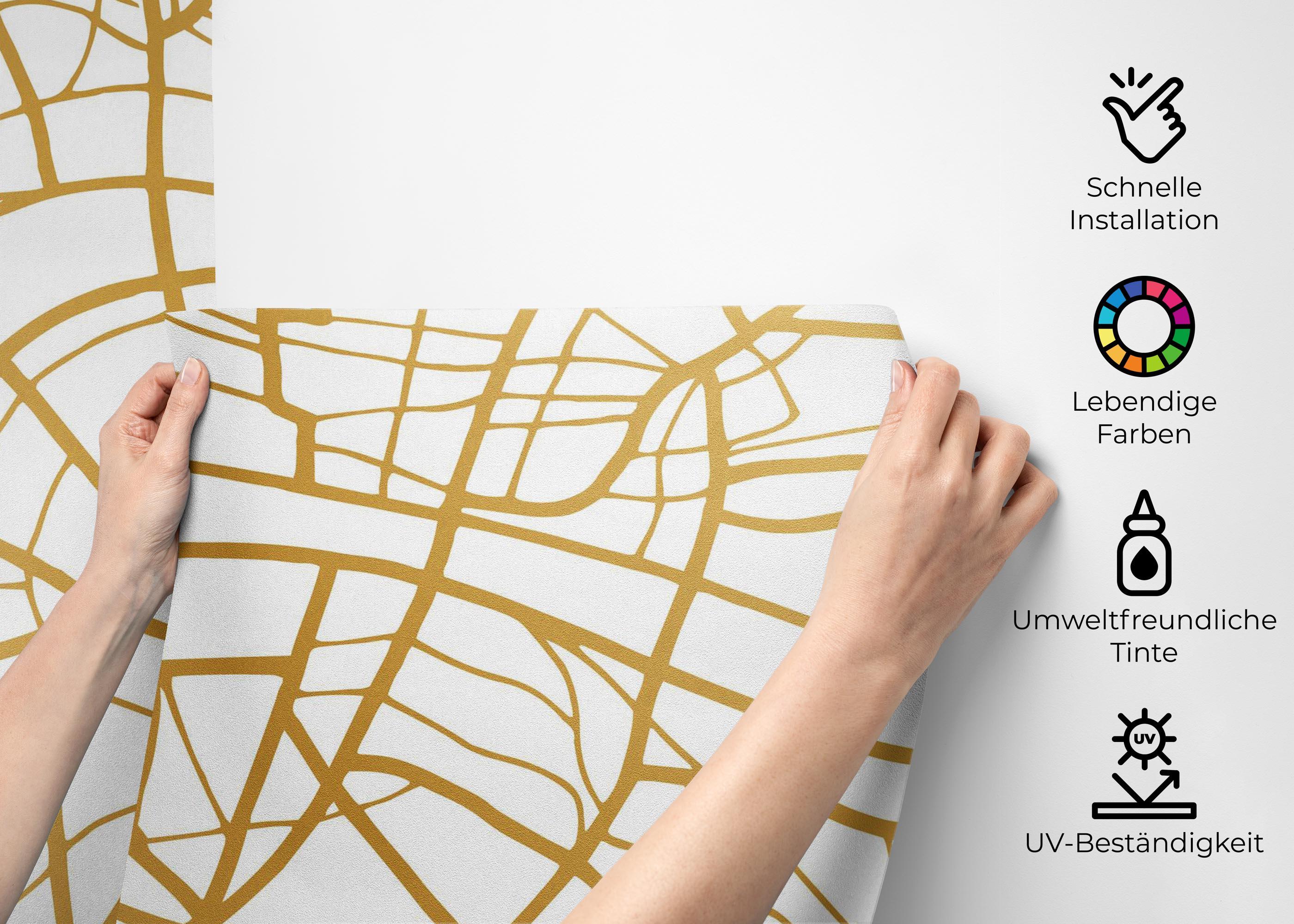 Fototapete Gold London Map mockup 2