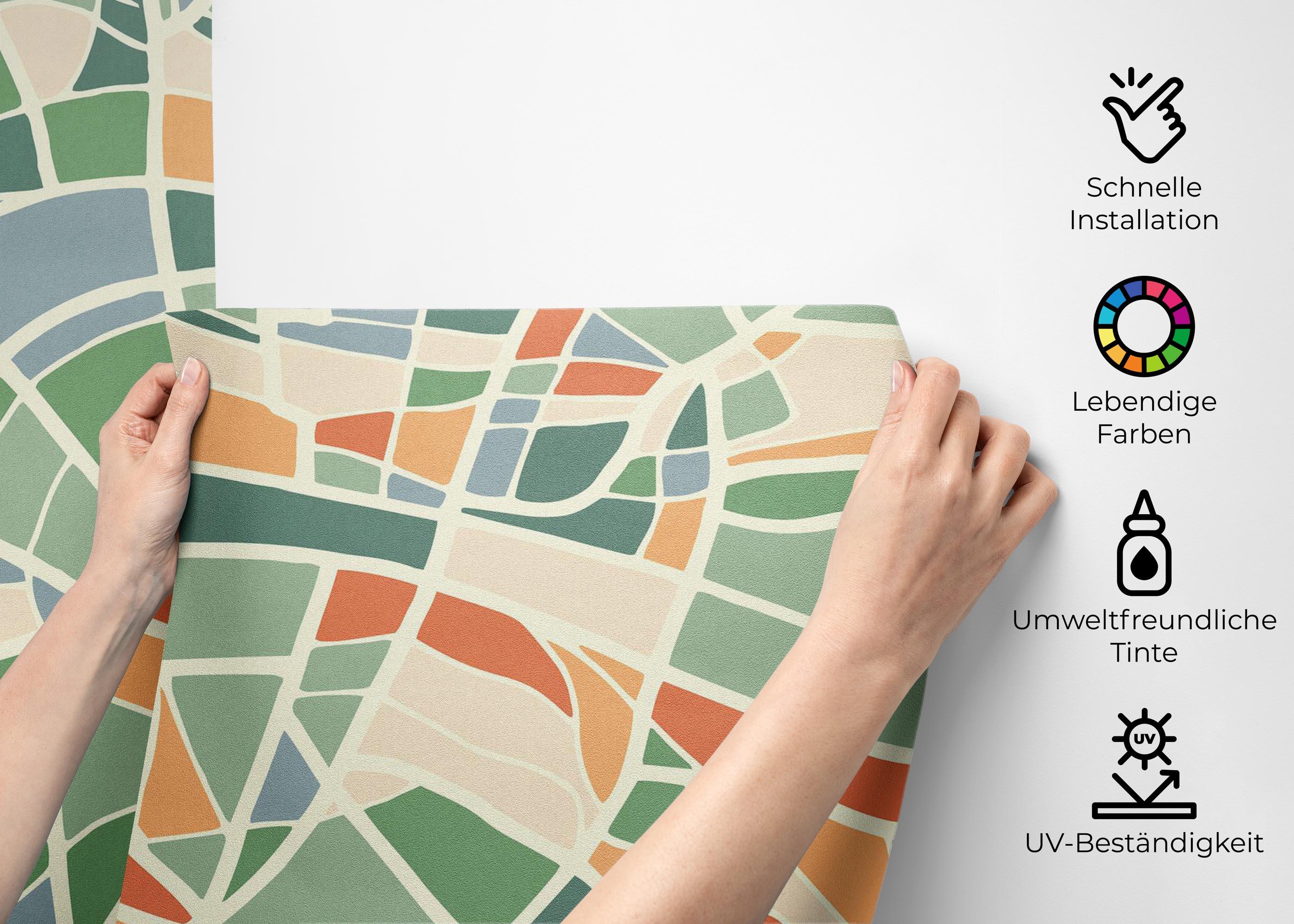 Fototapete London Colorful Map mockup 2