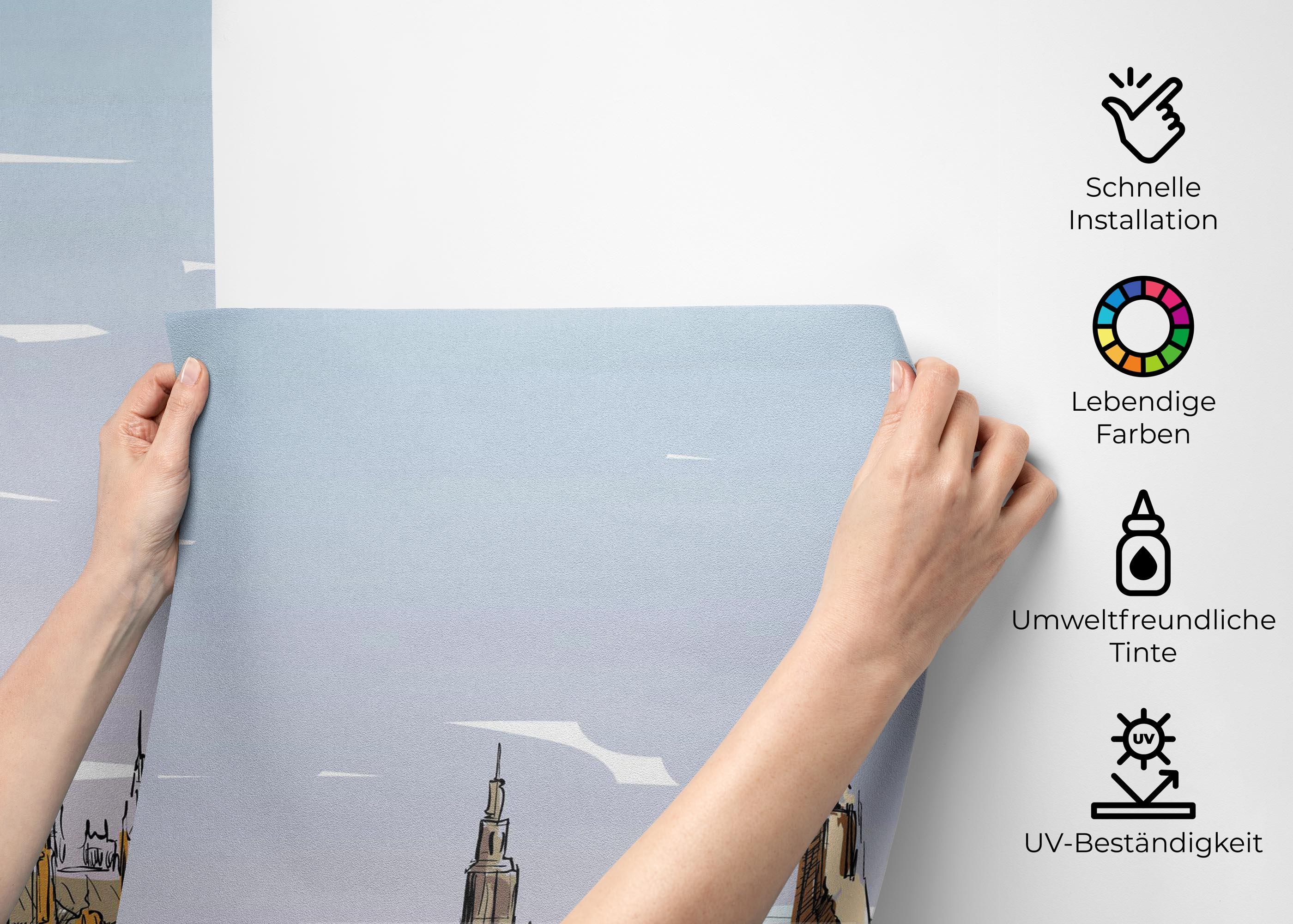 Fototapete London Sketch mockup 2