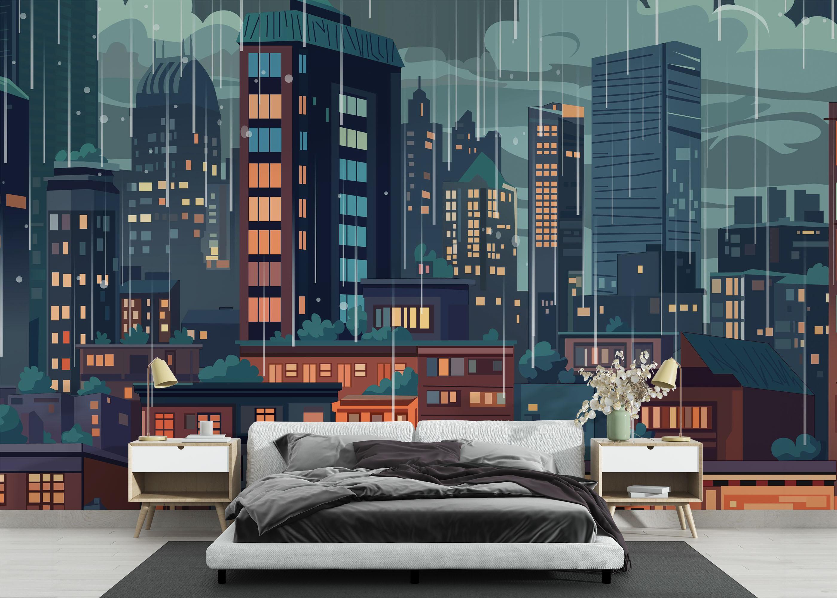 Fototapete England City Art mockup 3