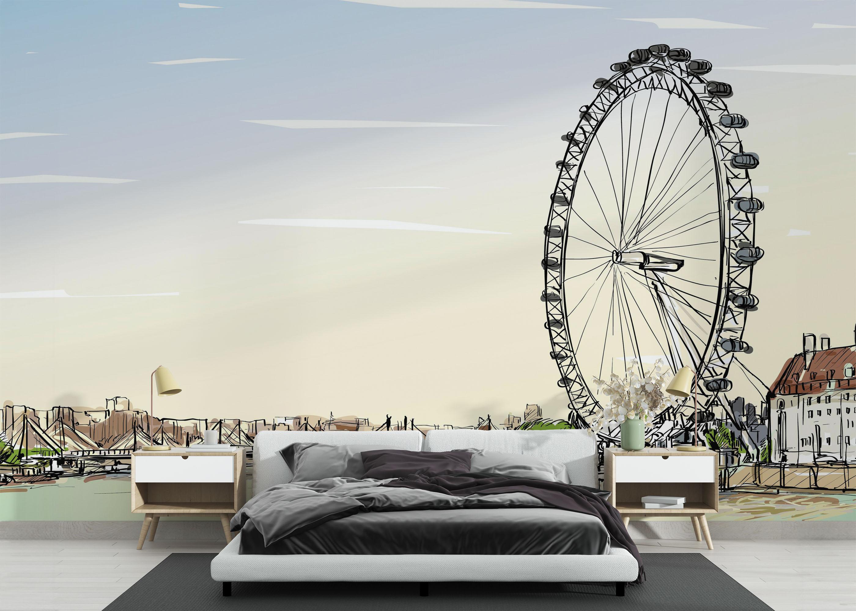 Fototapete Fun View Sketch mockup 3