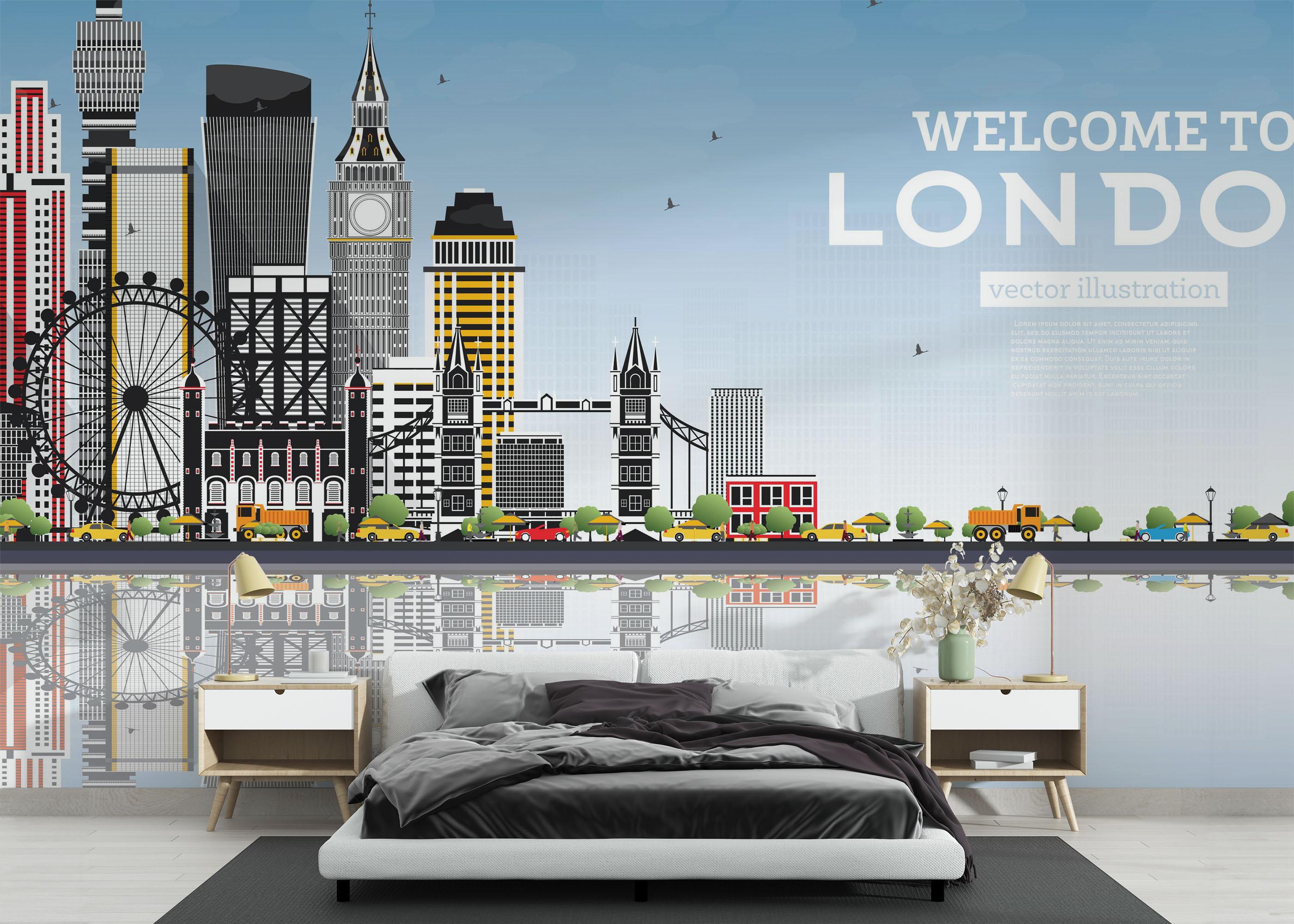 Fototapete Welcome To London mockup 3
