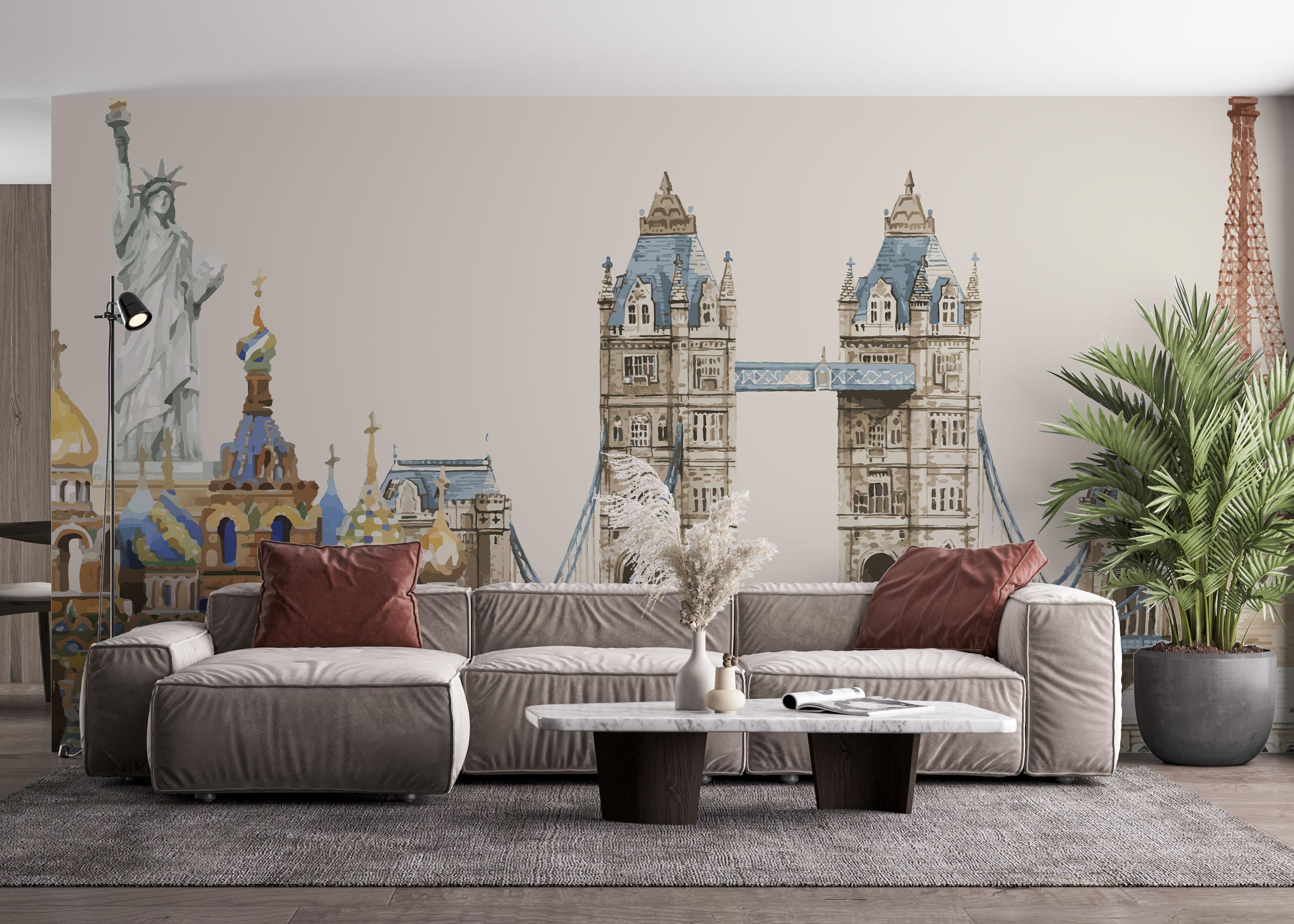 Fototapete Art Travel mockup 4