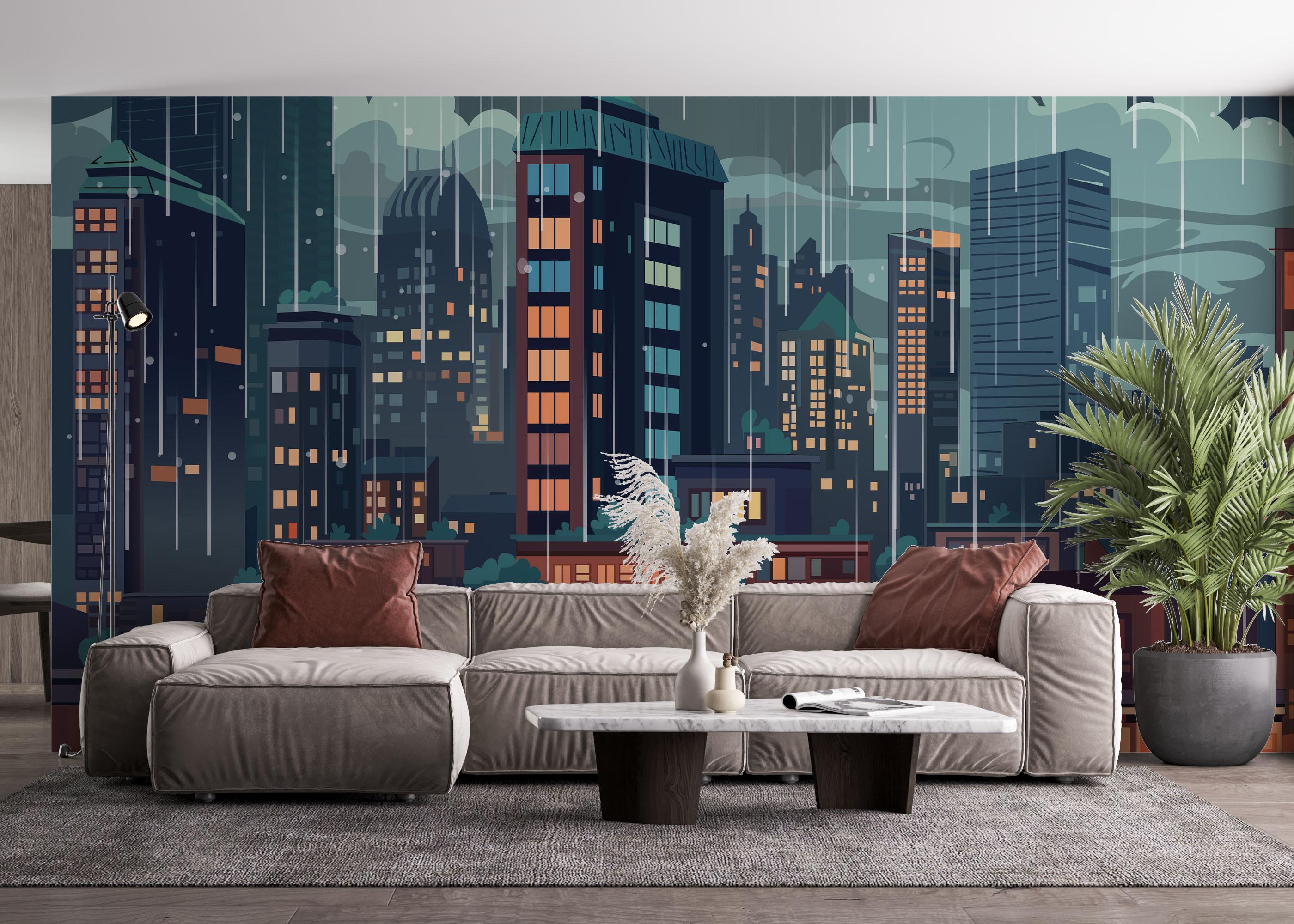 Fototapete England City Art mockup 4