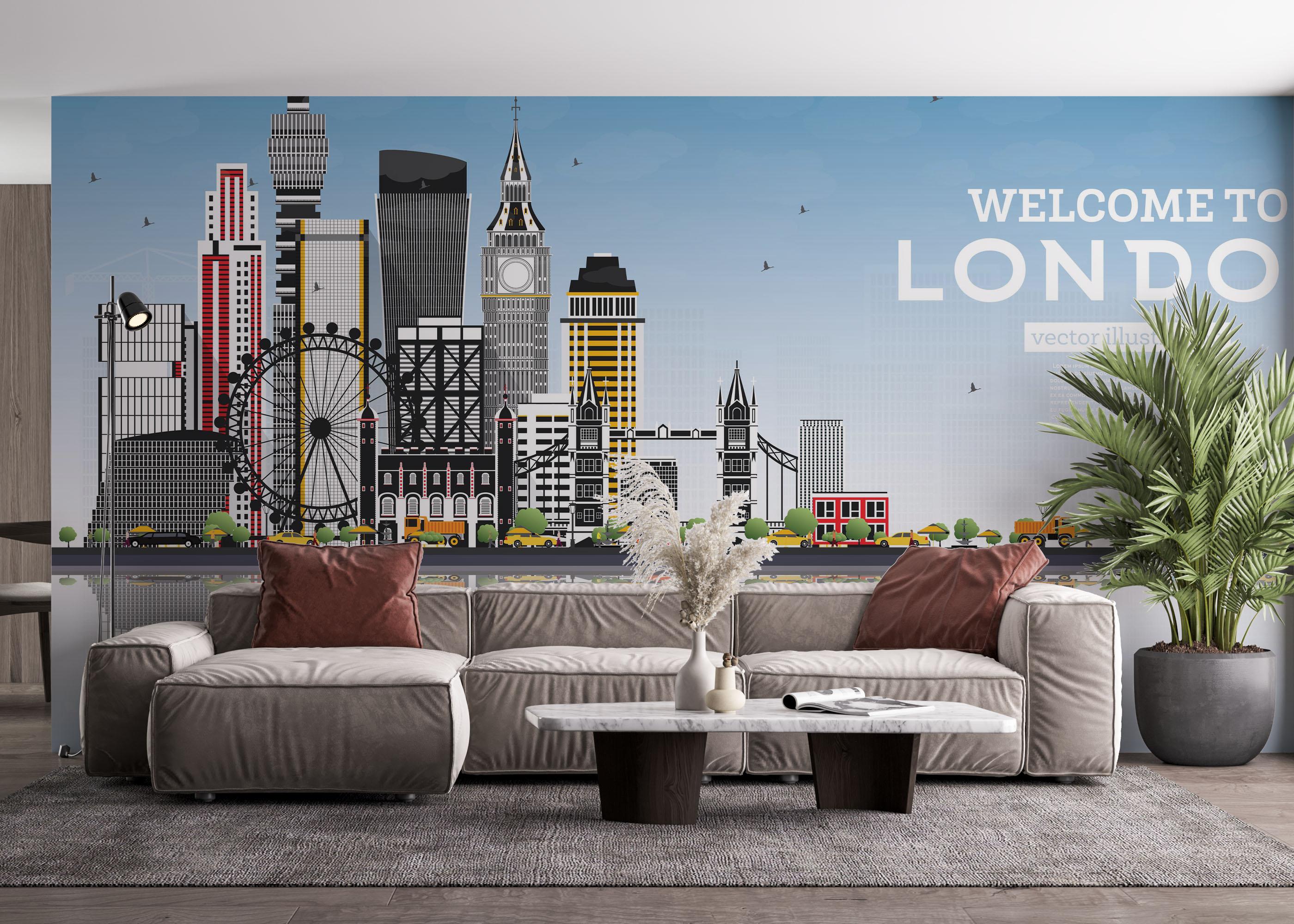 Fototapete Welcome To London mockup 4