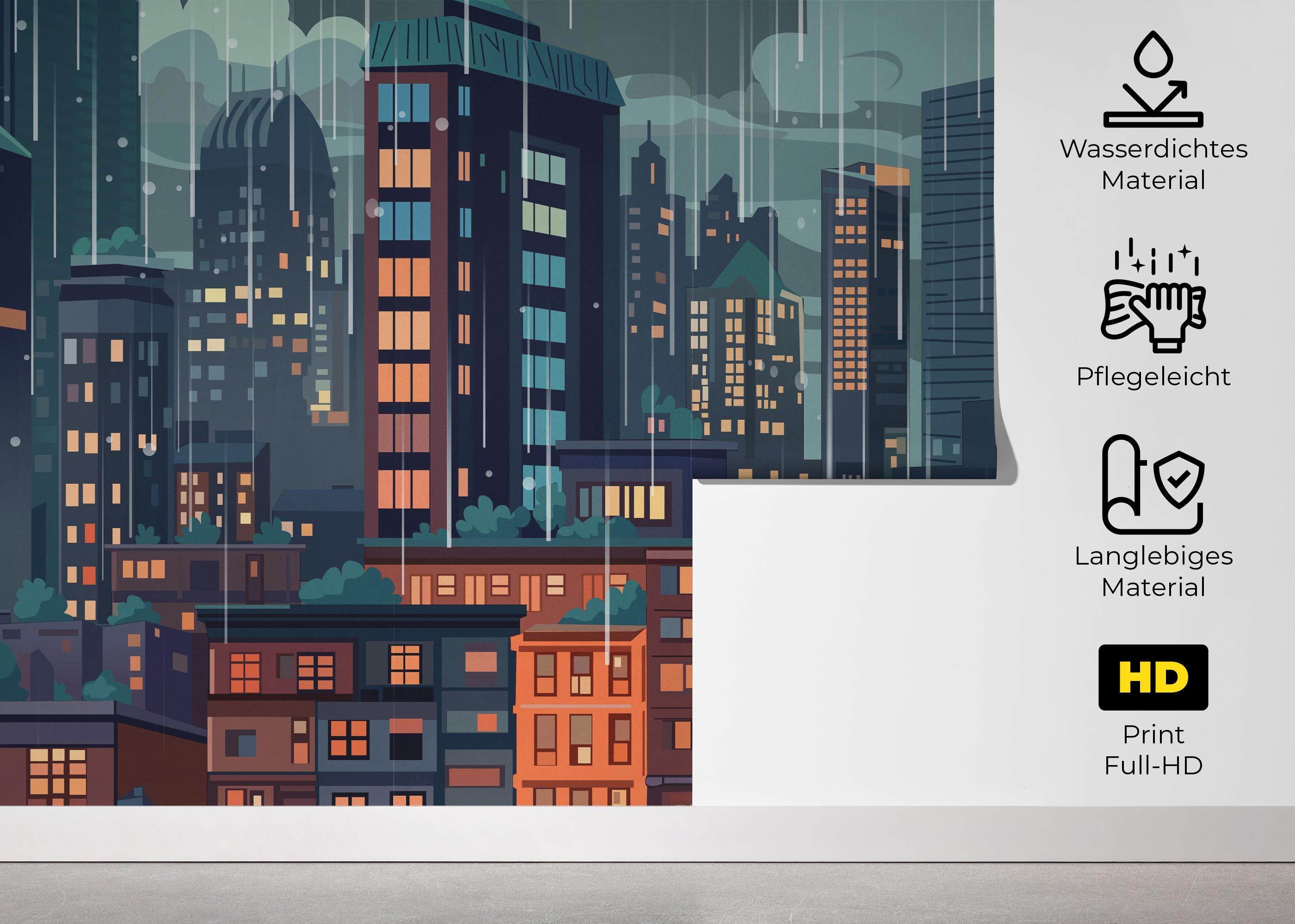 Fototapete England City Art mockup 5