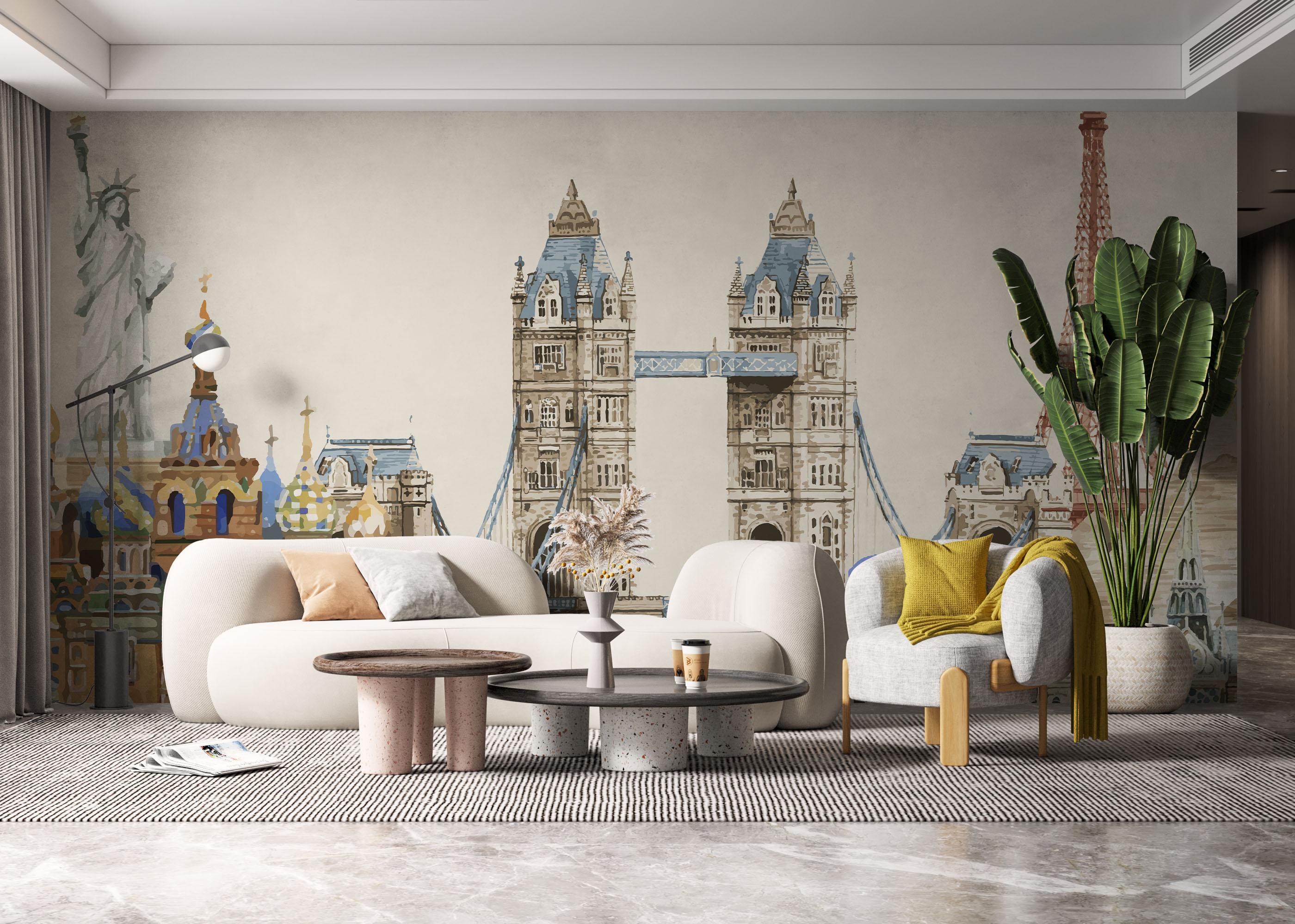 Fototapete Art Travel mockup 6