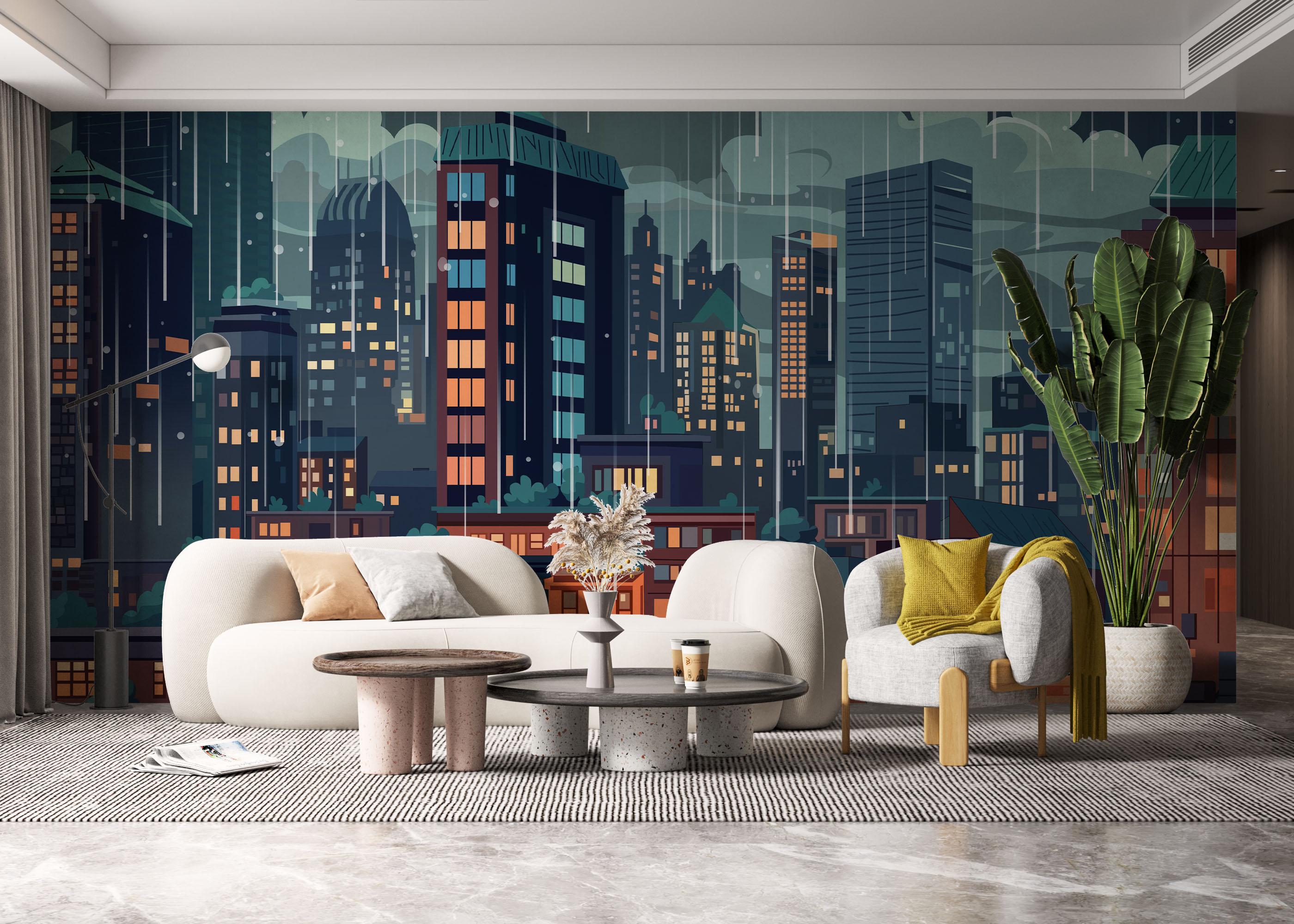 Fototapete England City Art mockup 6