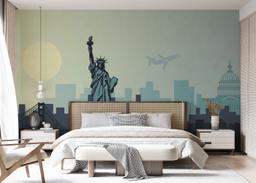 Airplane New York mockup 7