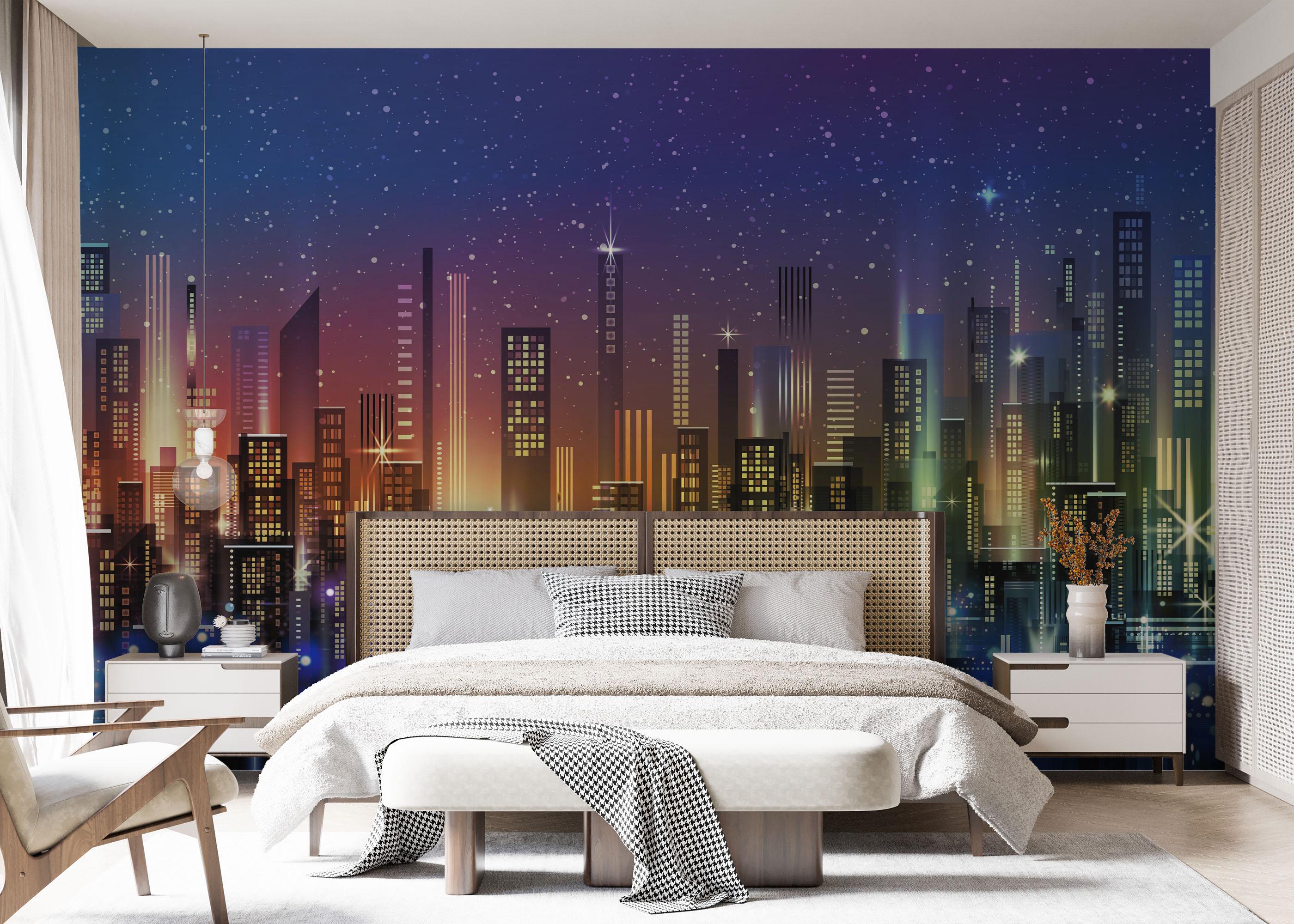 Fototapete Blue Sky City mockup 7