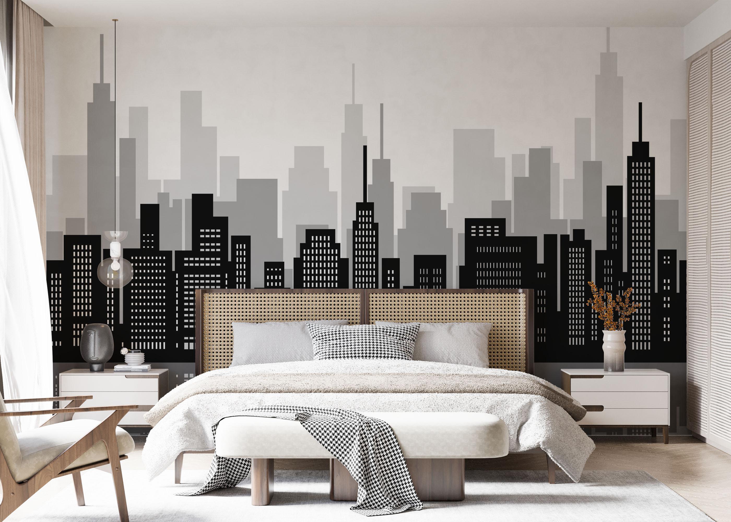 Fototapete Buildings River mockup 7