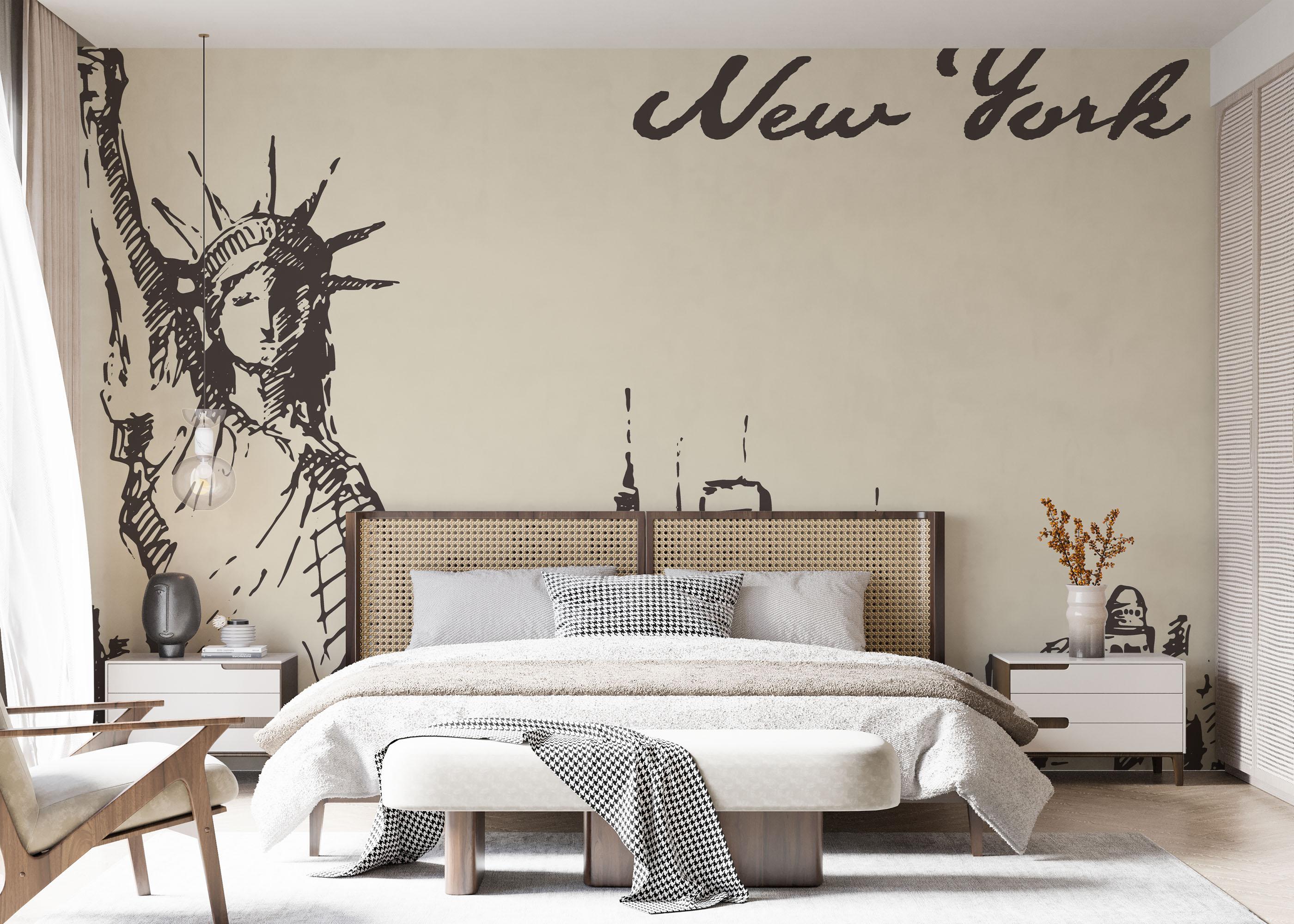 Fototapete Cream New York mockup 7