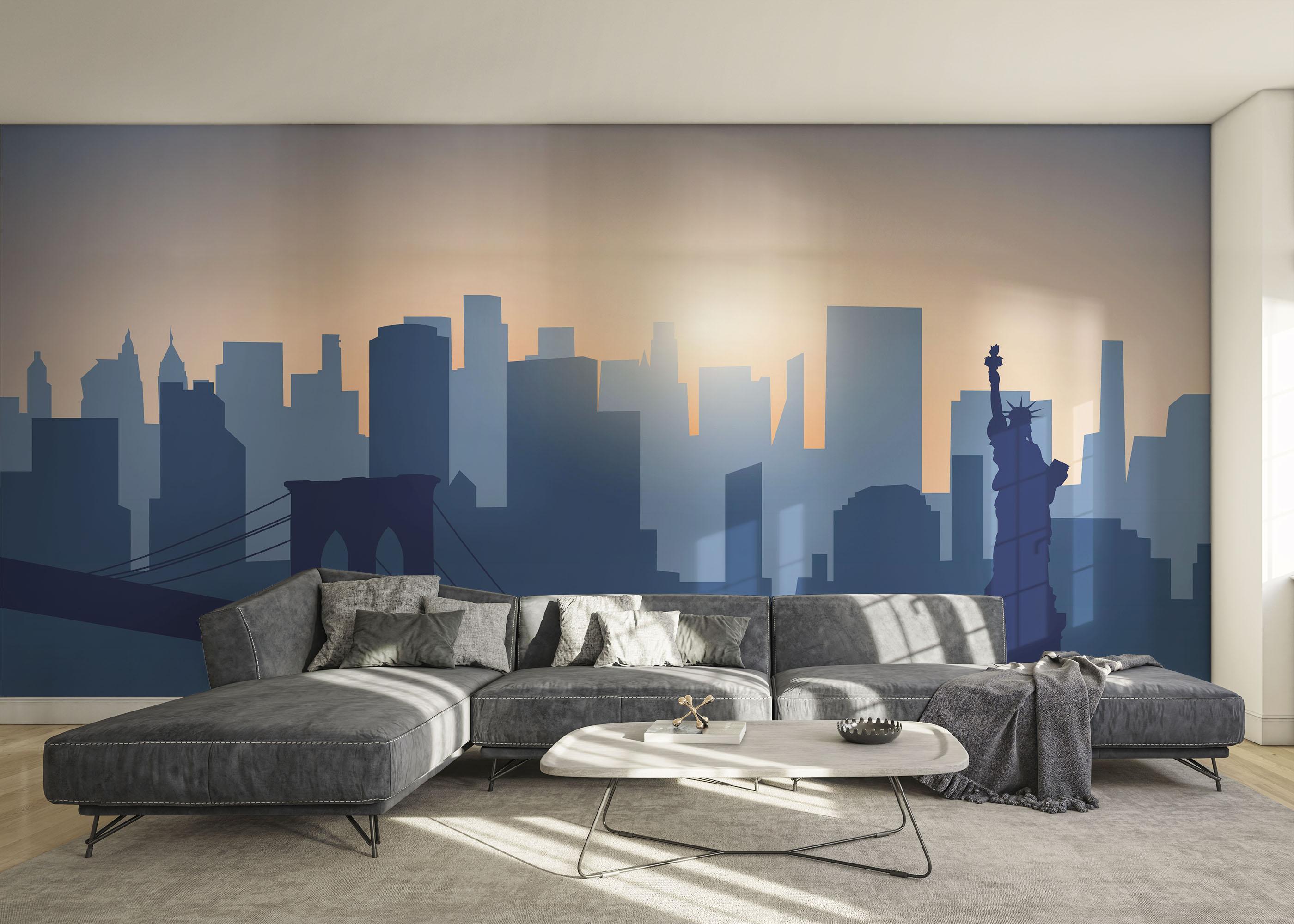 Fototapete Blue New York mockup 0