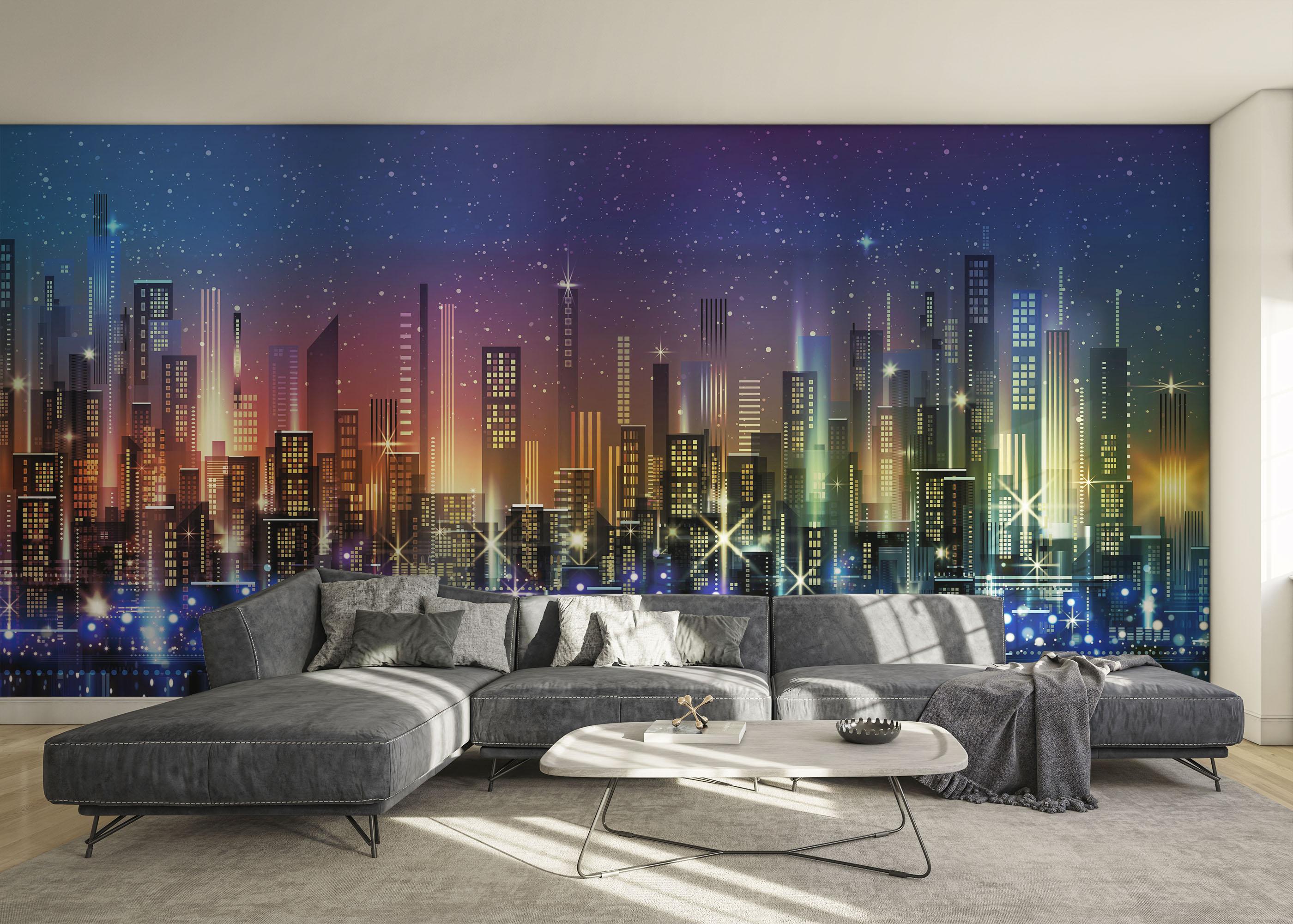 Fototapete Blue Sky City mockup 0