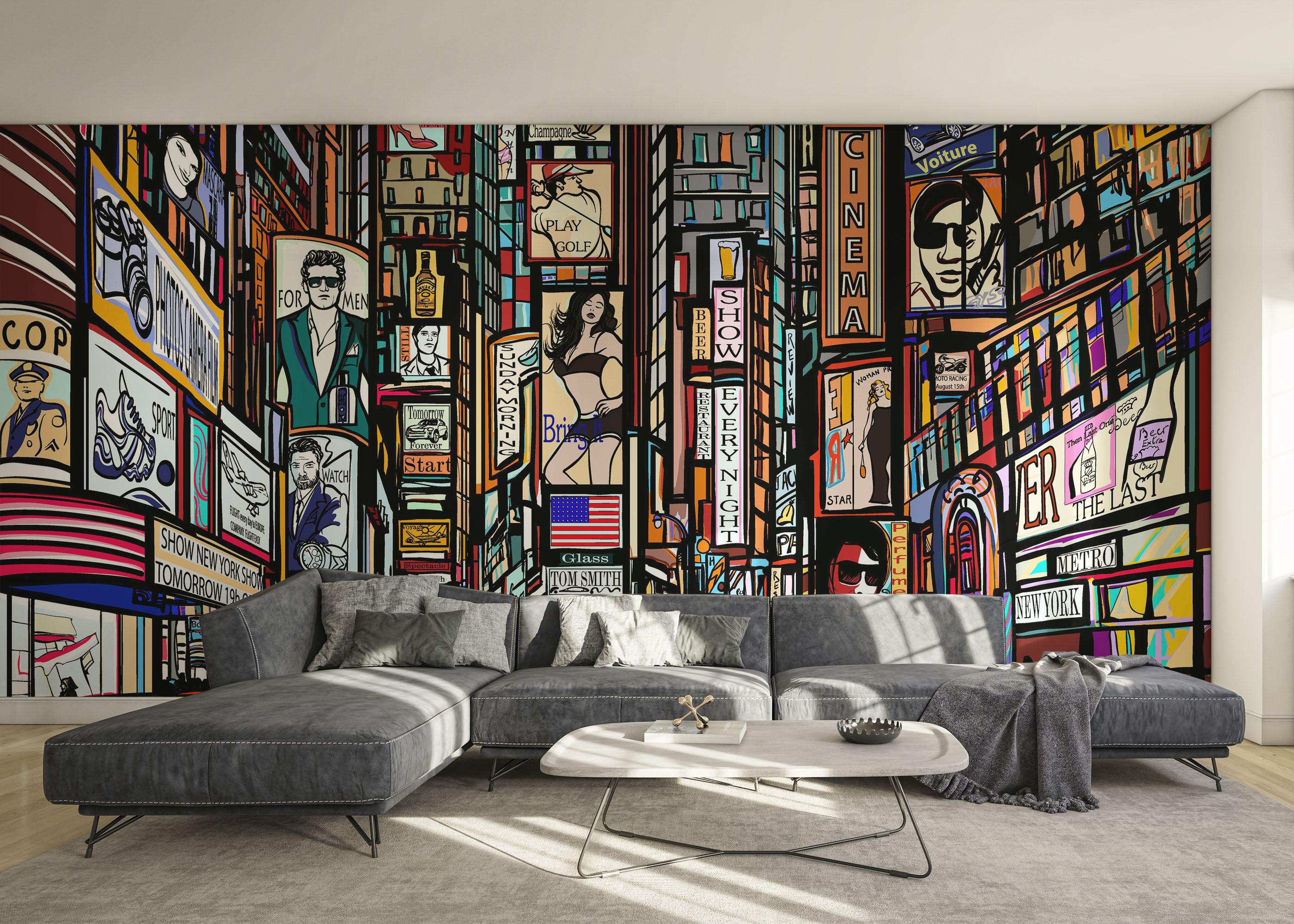 Fototapete Color City New York mockup 0