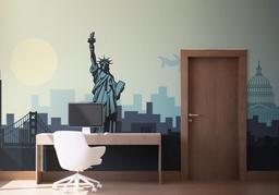 Airplane New York mockup 1
