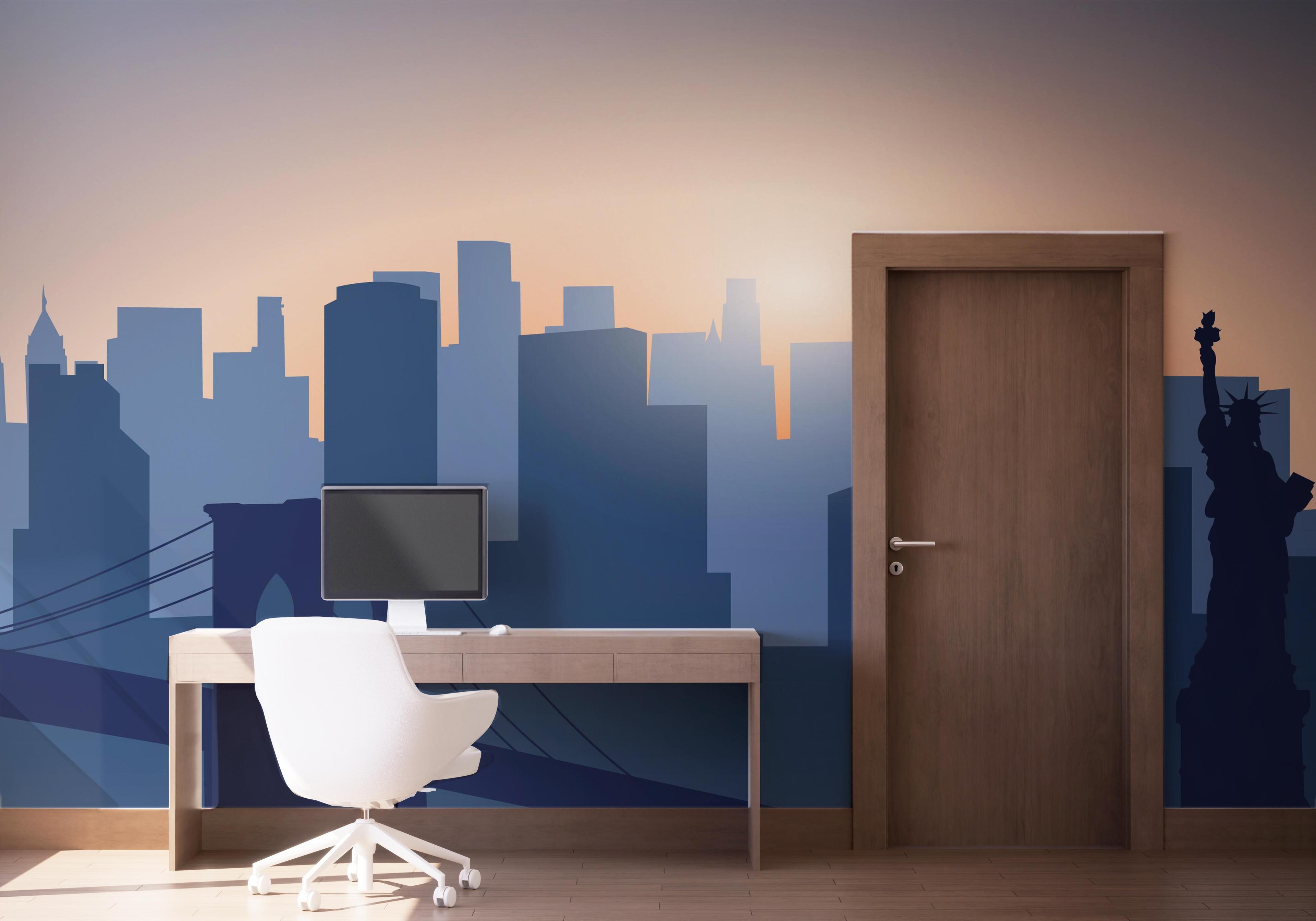 Fototapete Blue New York mockup 1