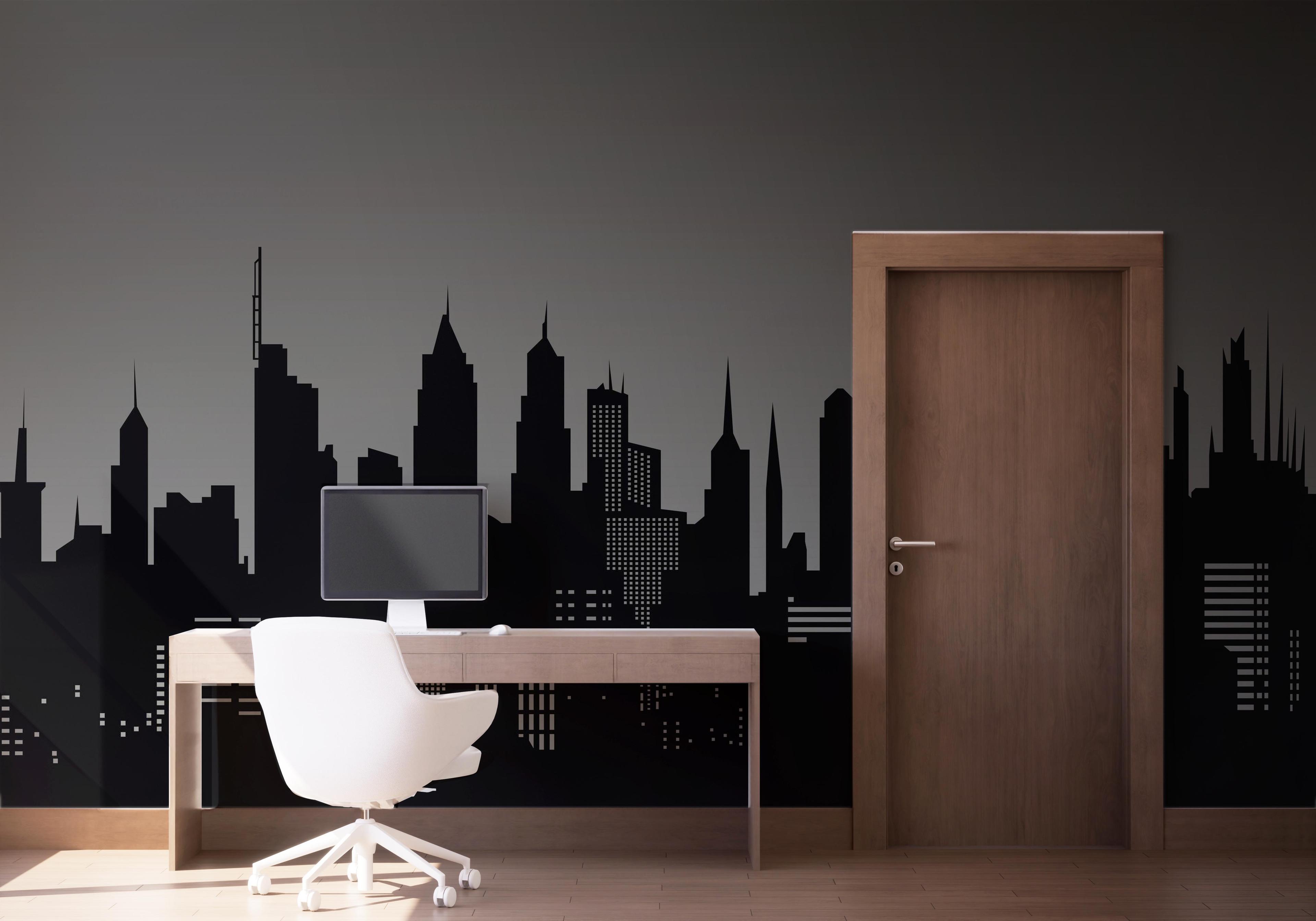 Fototapete Grey Sky New York mockup 1