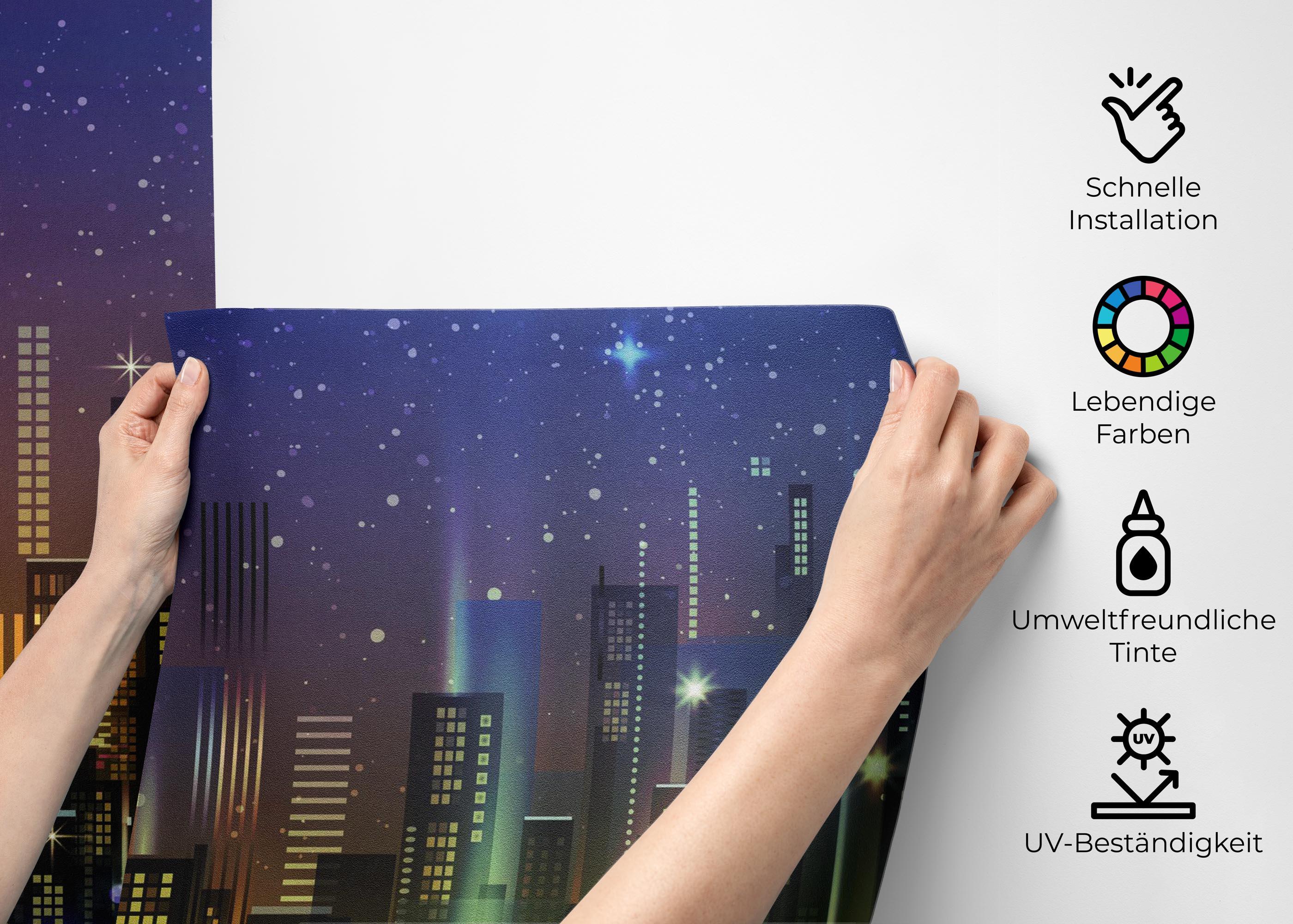 Fototapete Blue Sky City mockup 2