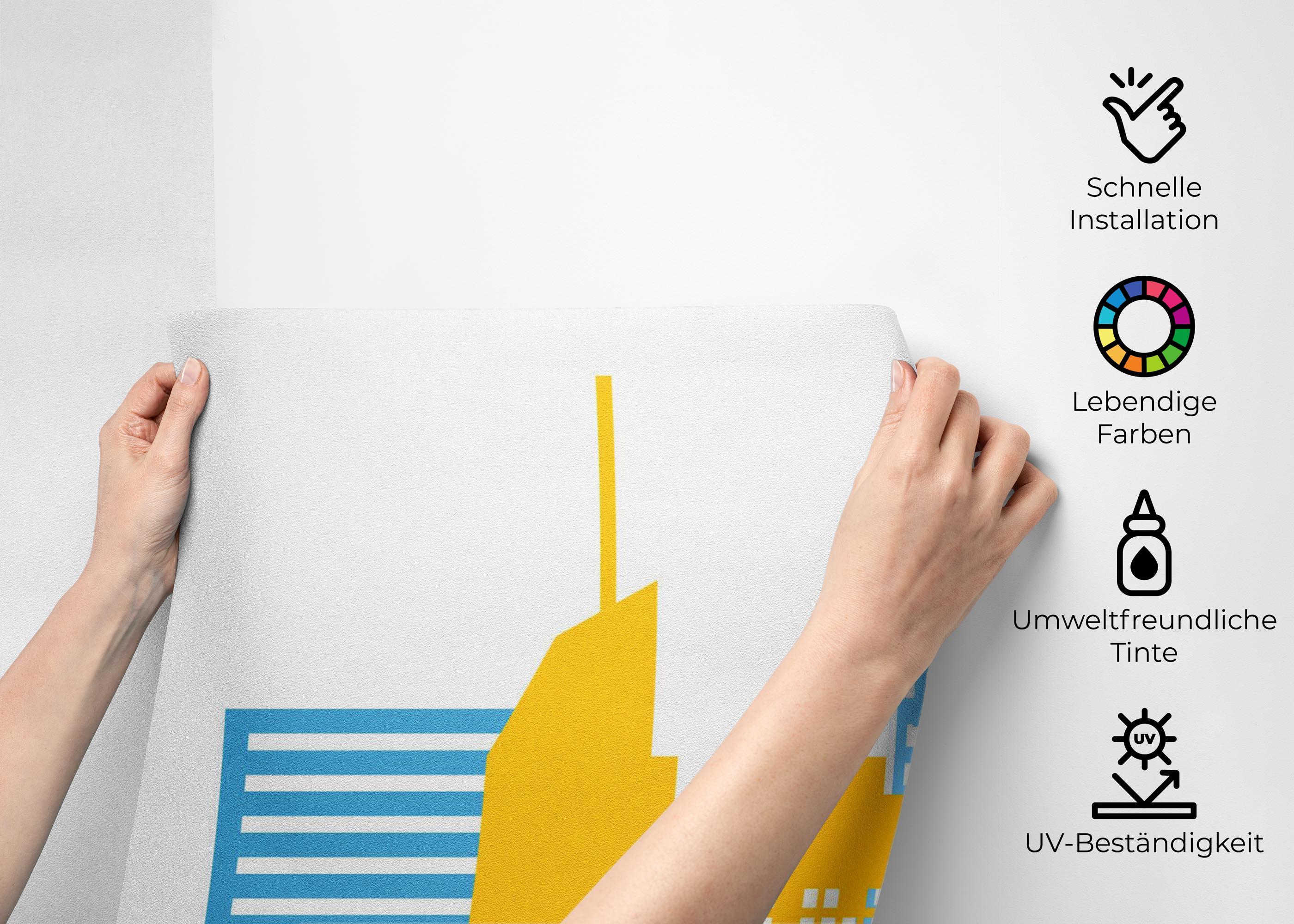 Fototapete Colorful Nyc mockup 2