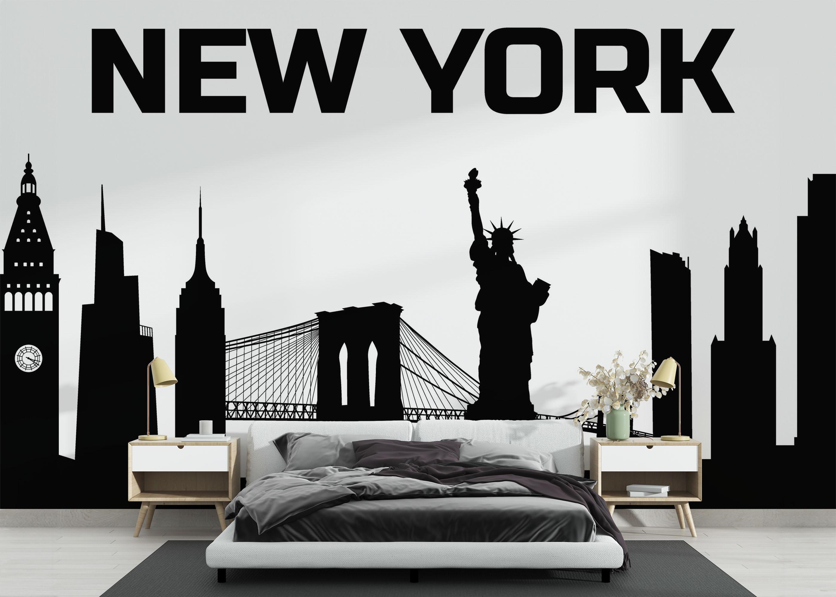 Fototapete Big New York Text mockup 3